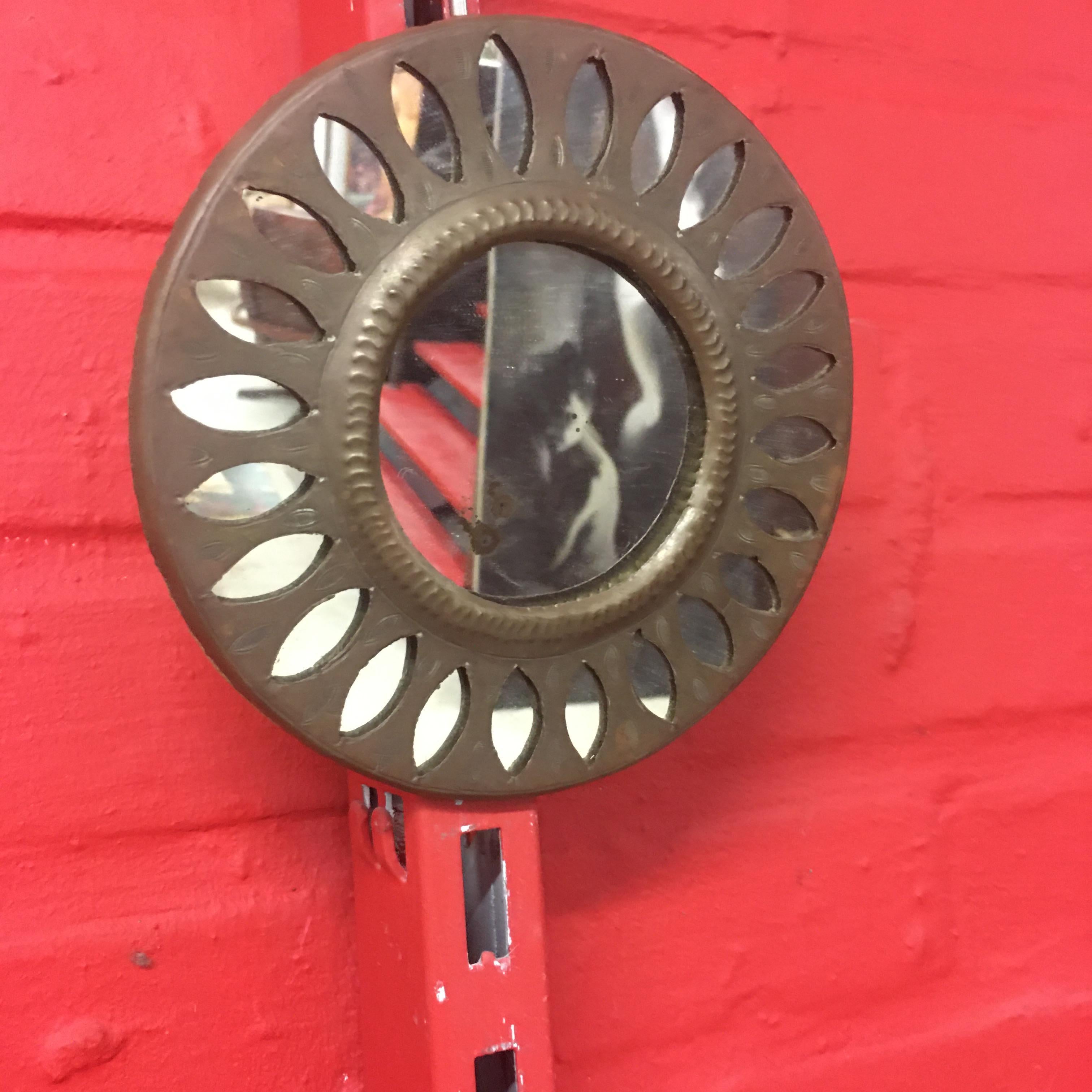 Old hammered copper mirror, circa 1950
probably a production from North Africa.