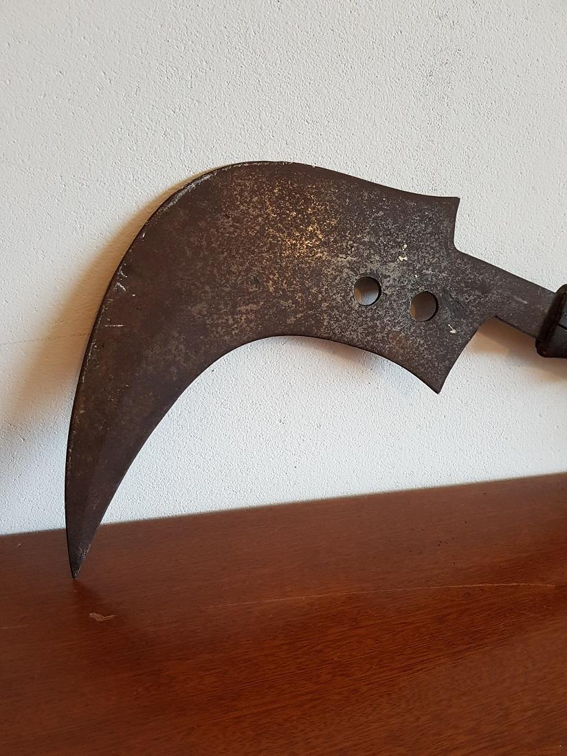 Wood Old Handmade African Mangbetu Knife from Congo, Mid-20th Century For Sale
