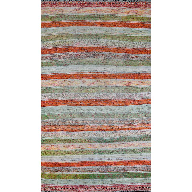 Hand-Woven Old Handwoven Kilim Area Rug For Sale