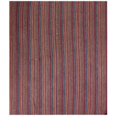 Old Handwoven Persian Kilim Area Rug