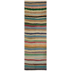 Old Handwoven Persian Kilim Runner Rug