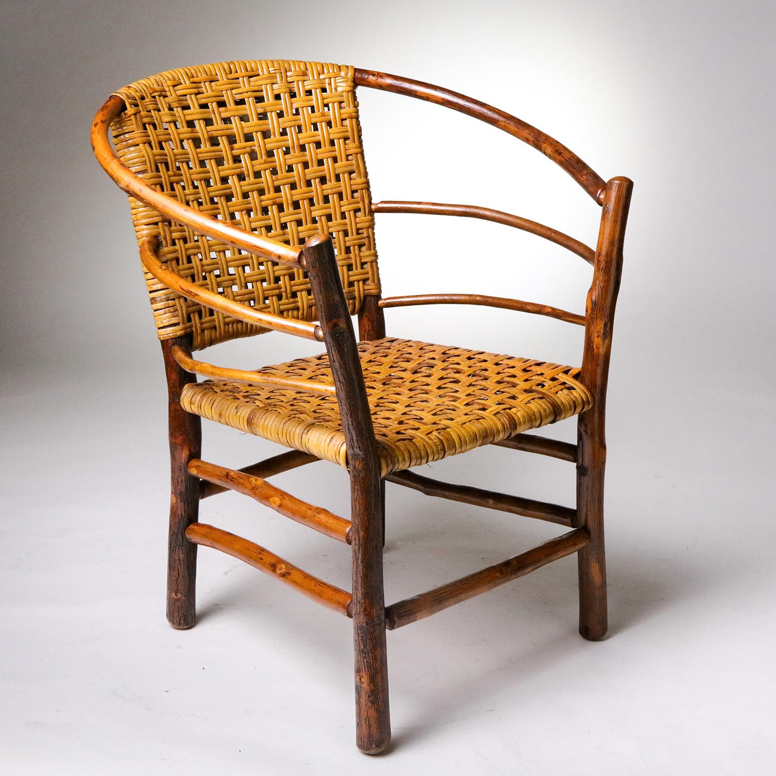 Silla de 3 aros Old Hickory siglo XX en venta
