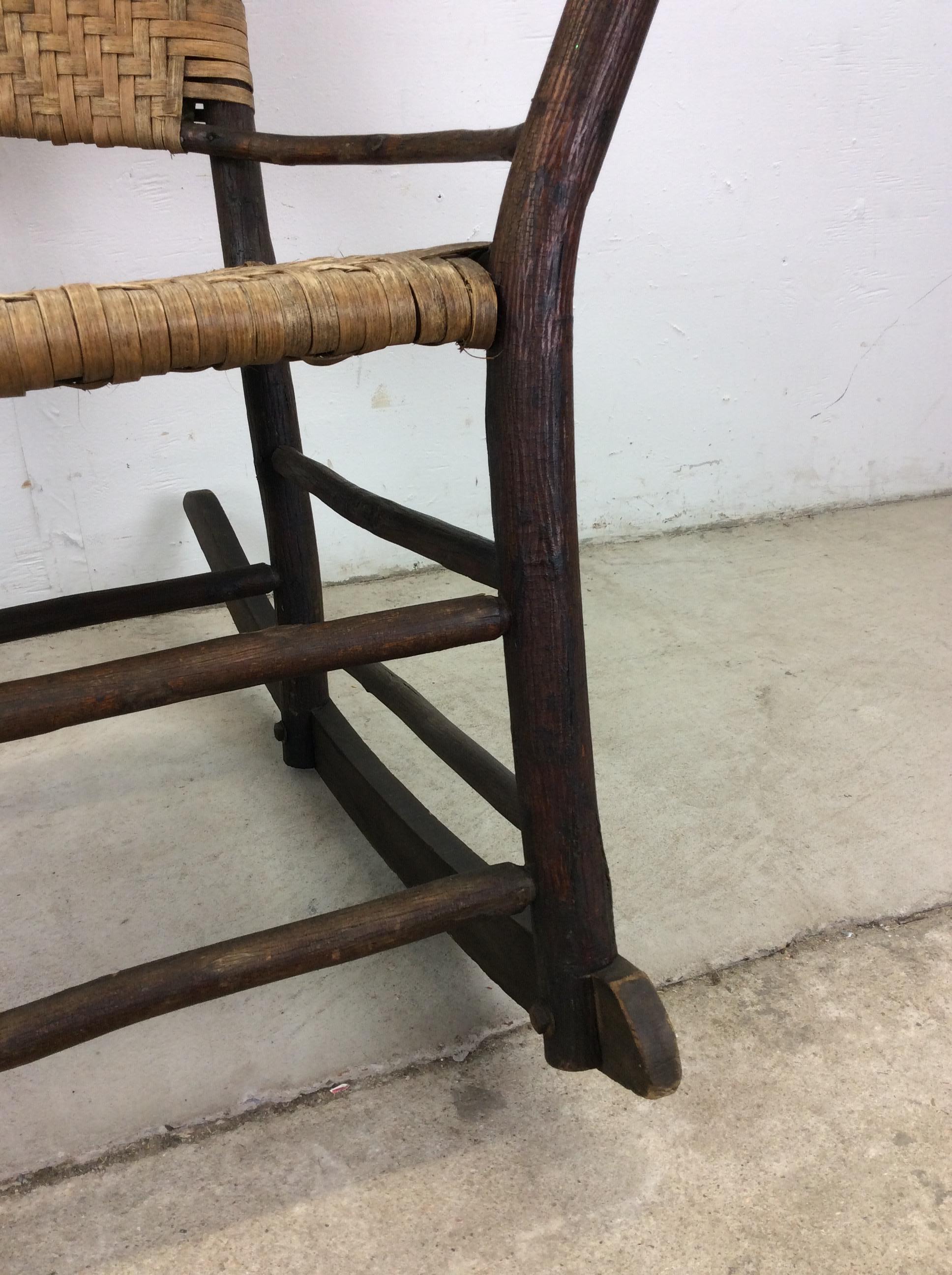 Silla mecedora estilo Adirondack Old Hickory en venta 5