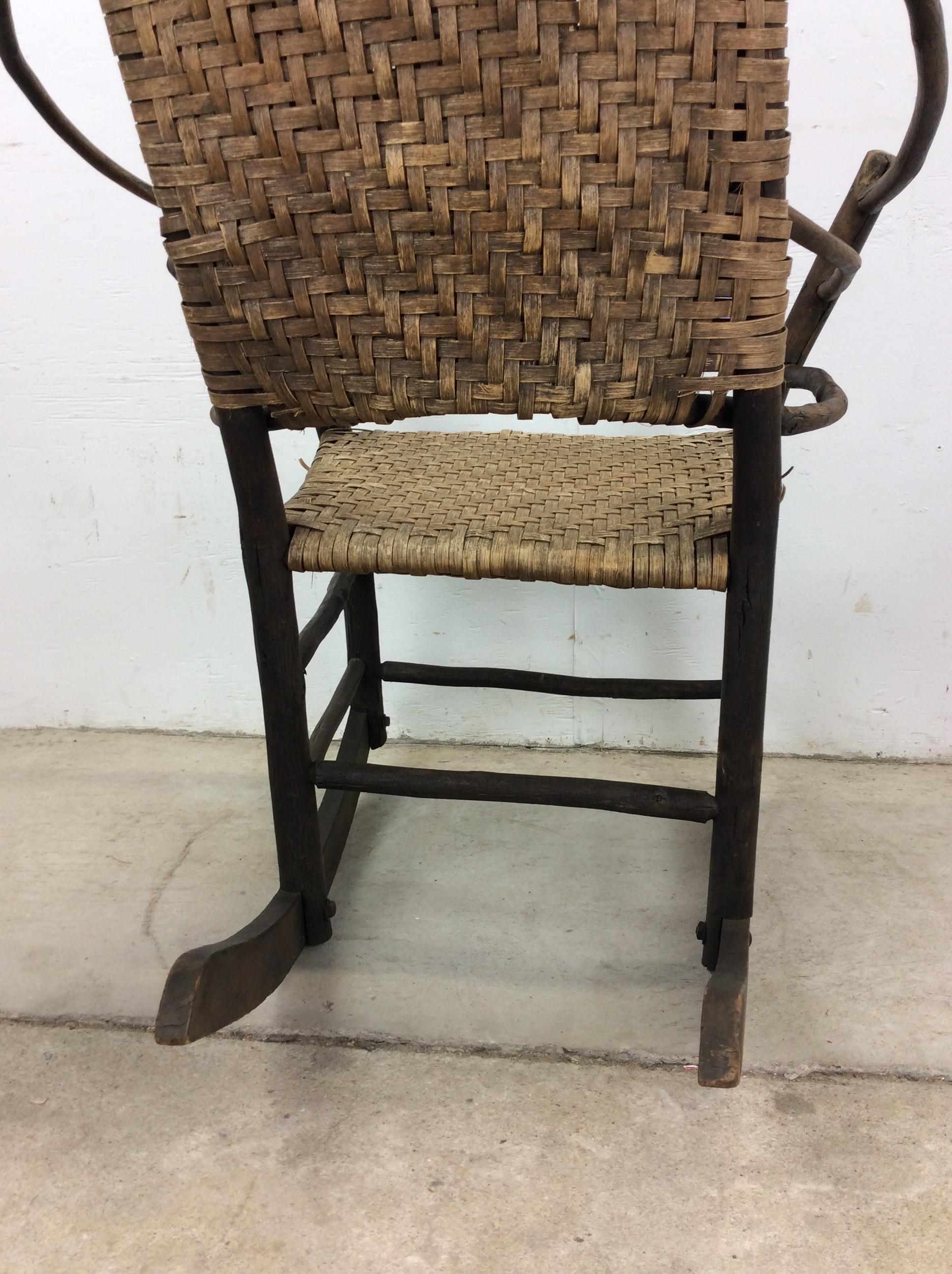 Silla mecedora estilo Adirondack Old Hickory en venta 13