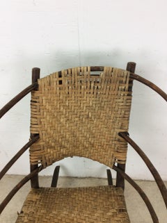 Chaise à bascule Old Hickory style Adirondack