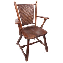 Old Hickory American Provincial Paddle Arm Loungesessel ca. 1940er Jahre