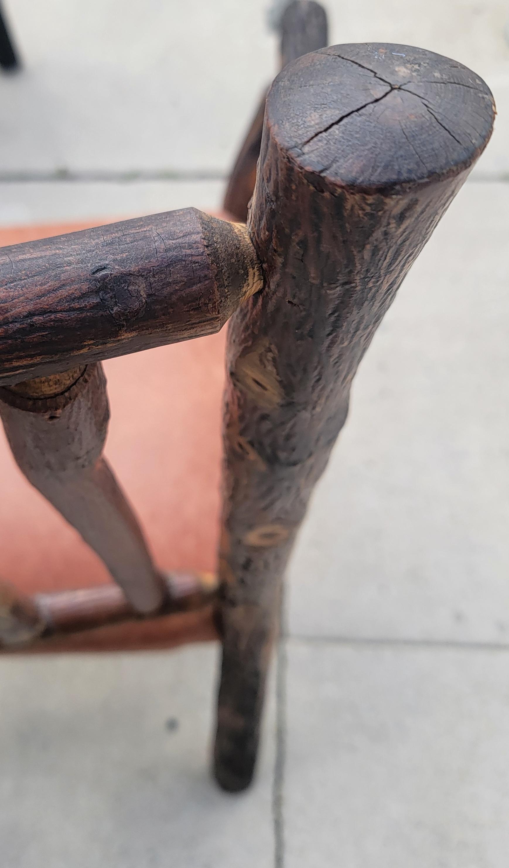 Adirondack Old Hickory Arm Chairs -Pair