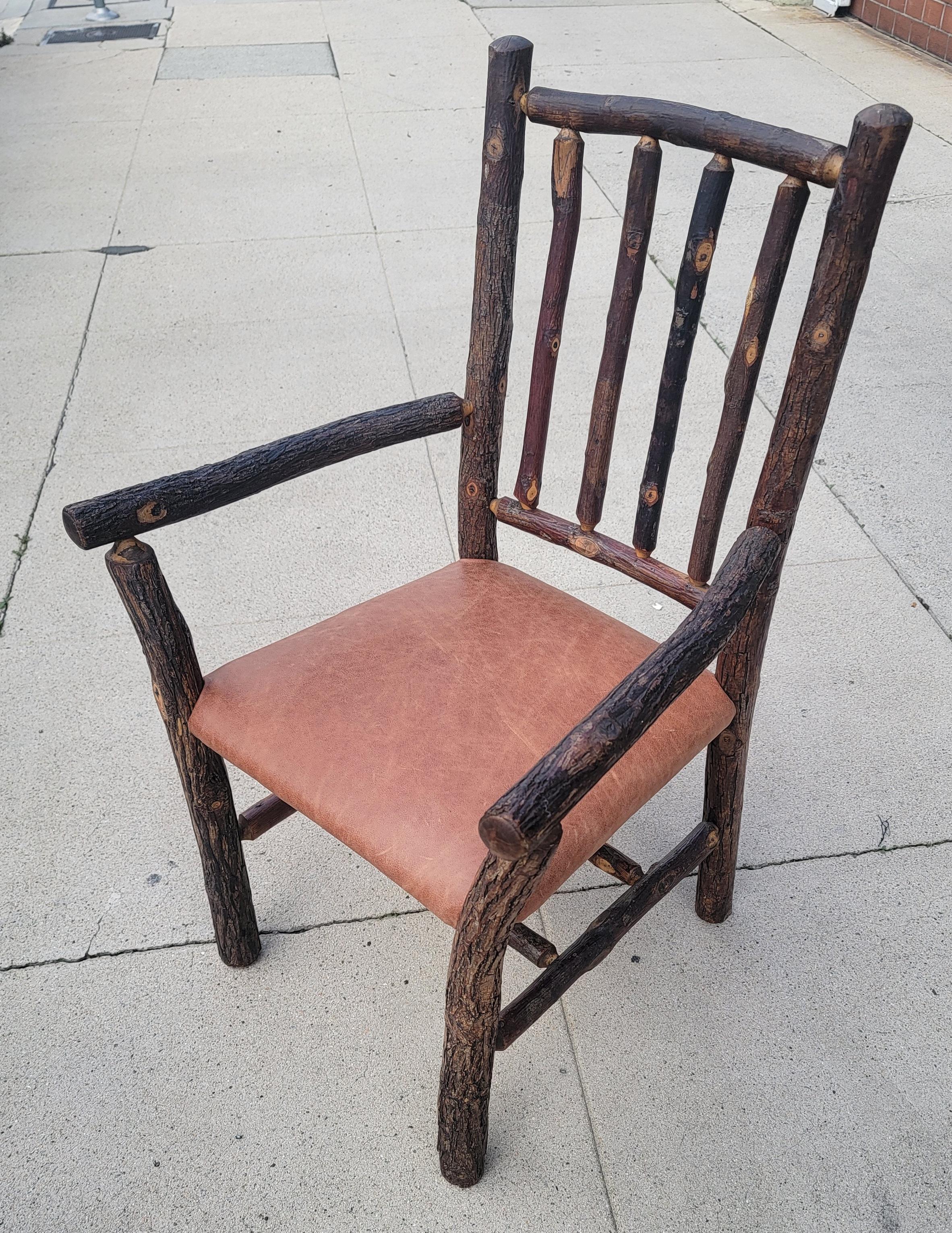 American Old Hickory Arm Chairs -Pair For Sale