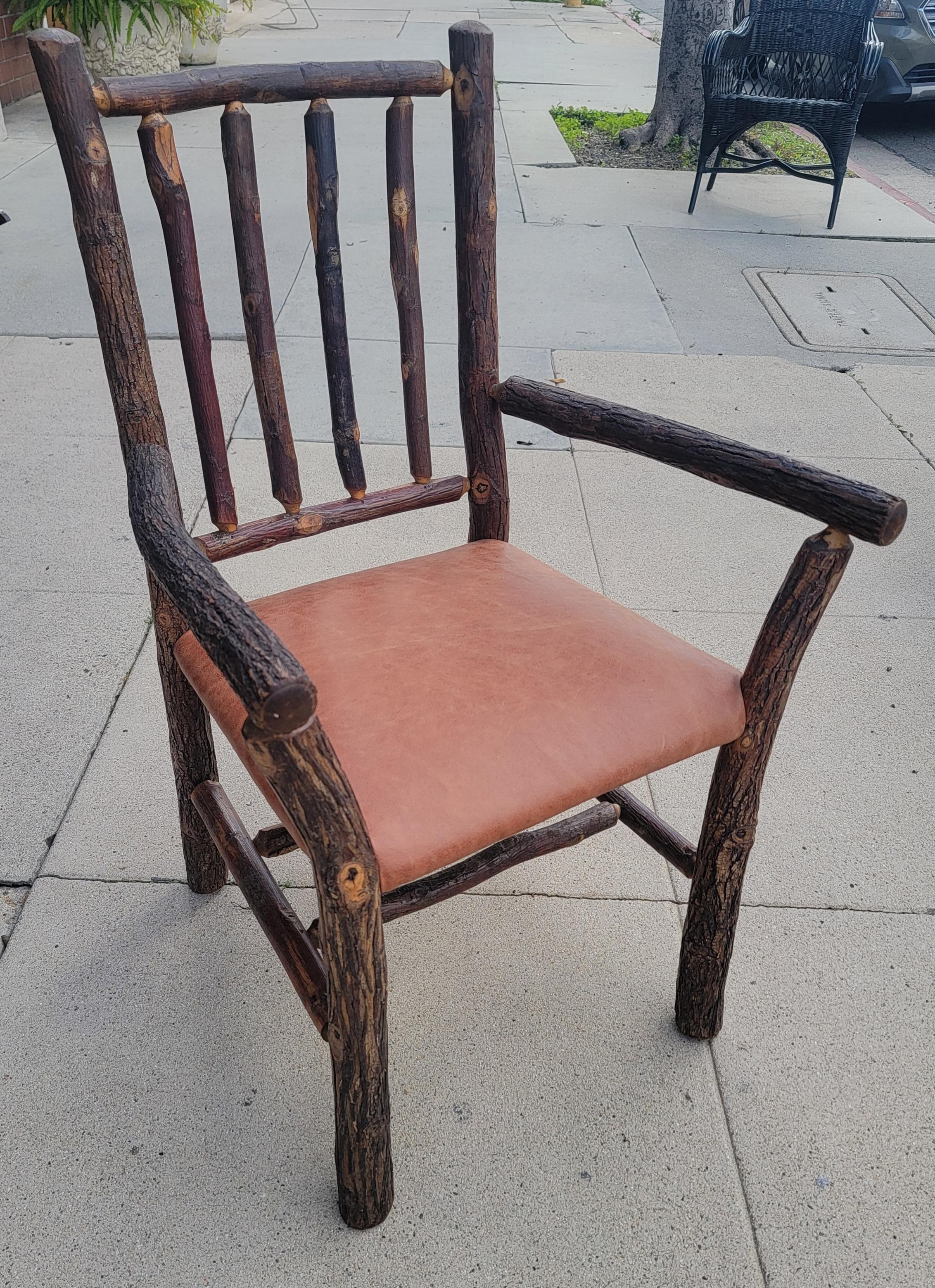 Old Hickory Arm Chairs -Pair For Sale 1