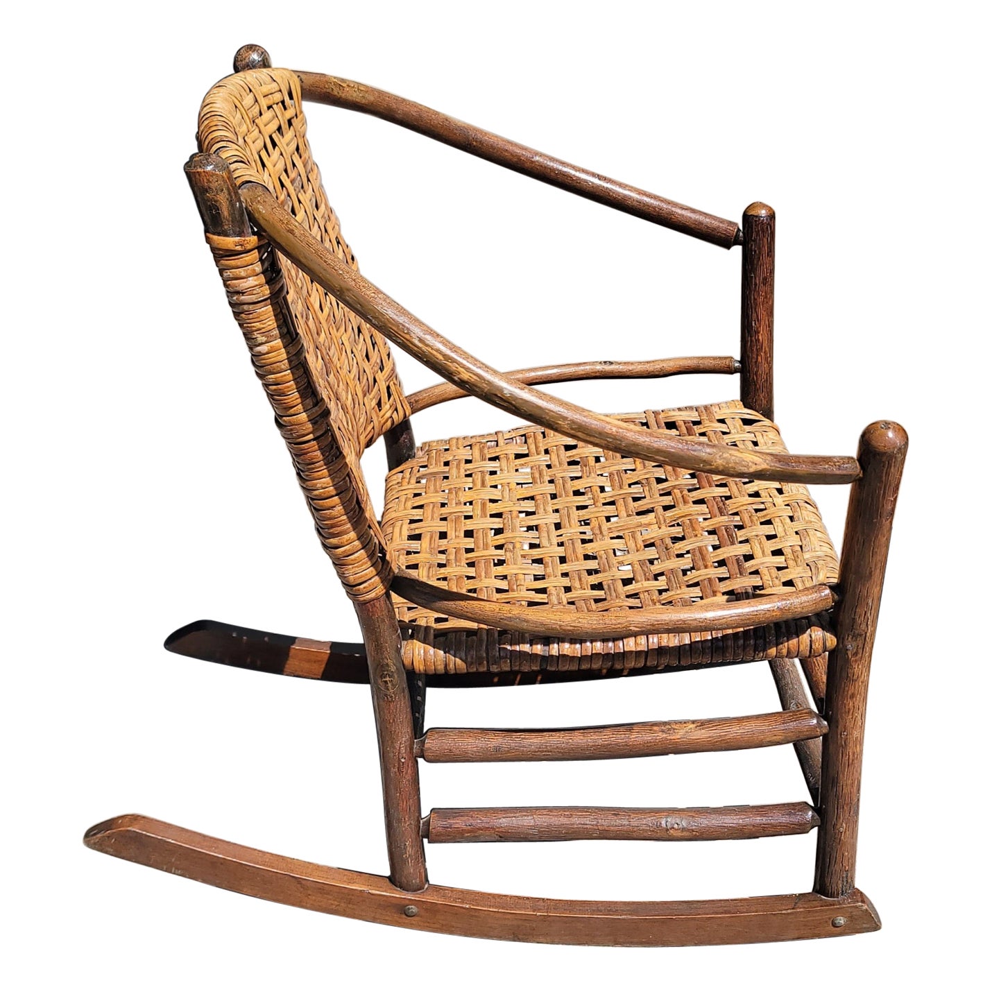 Old Hickory Barrel Back Rocking Chair