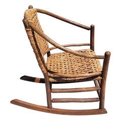 Old Hickory Barrel Back Rocking Chair