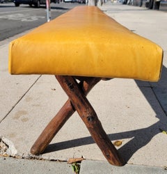 Panchina Old Hickory  Dalla Pennsylvania con sedile in pelle