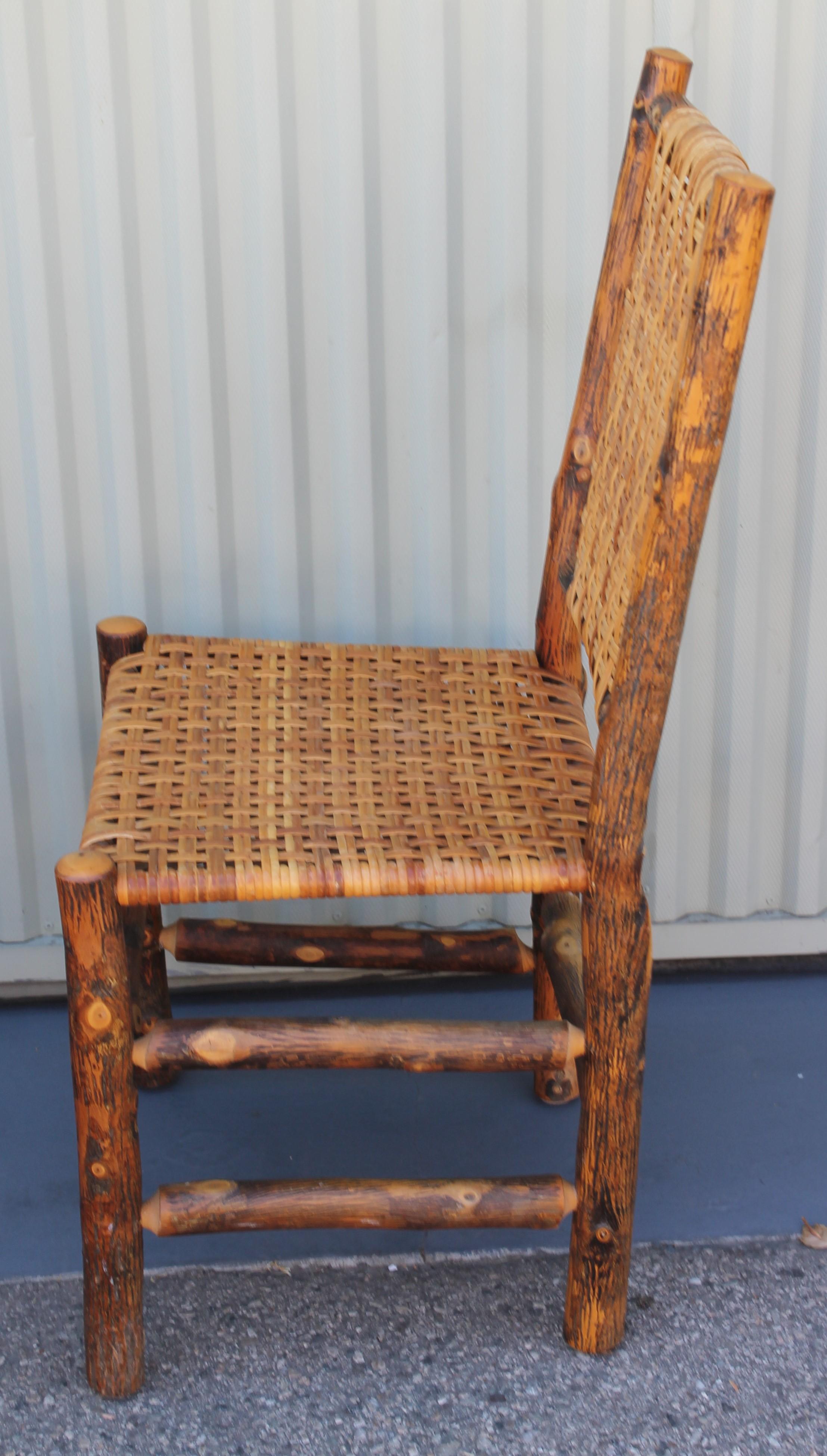 Old Hickory Camp Chairs or Set of Six 4
