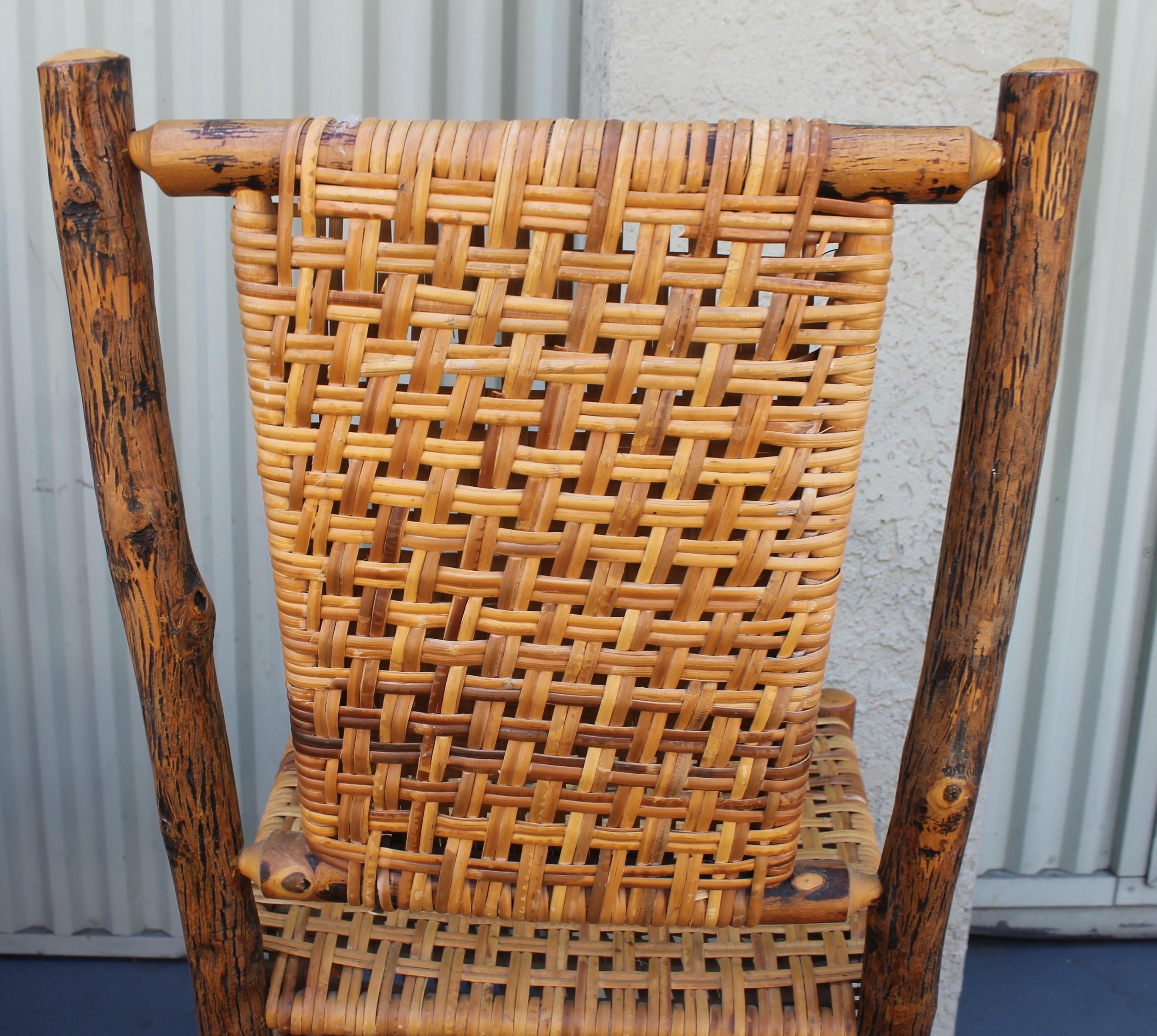 American Old Hickory Camp Chairs or Set of Six