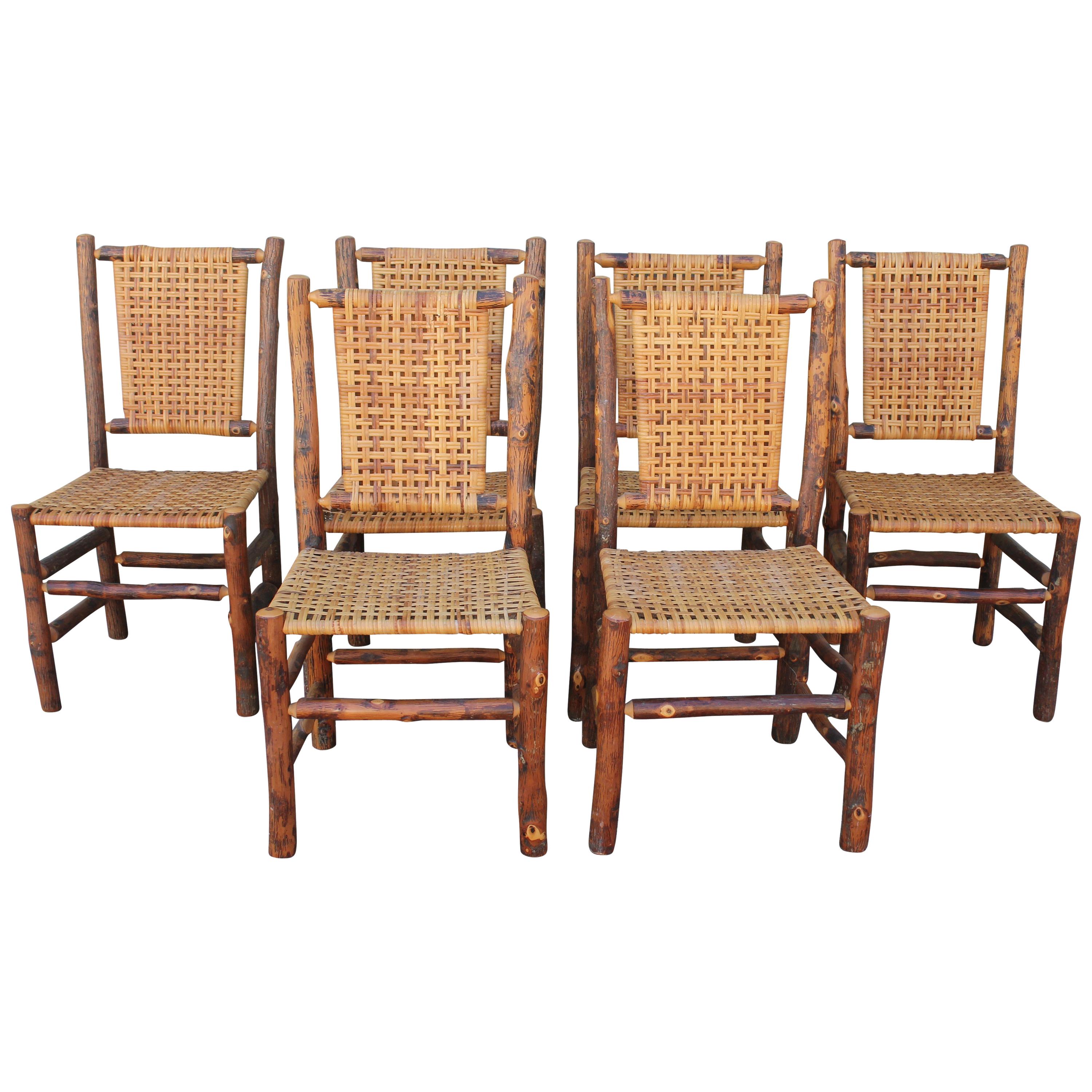 Old Hickory Camp Chairs or Set of Six
