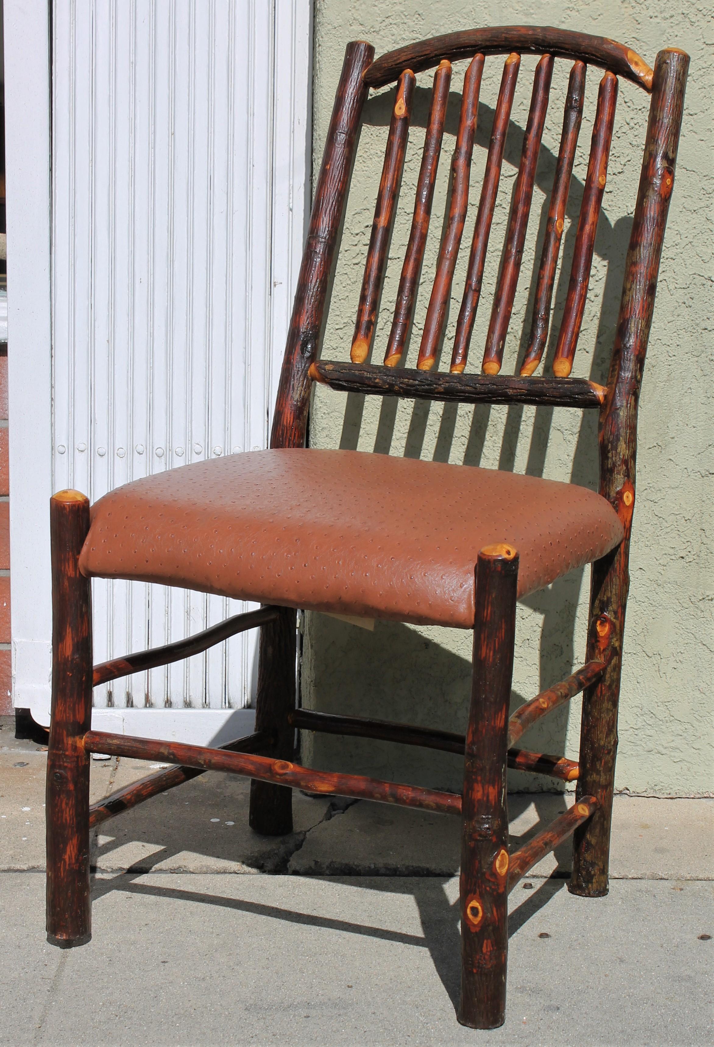 Hand-Crafted Old Hickory Chairs, Set of Four