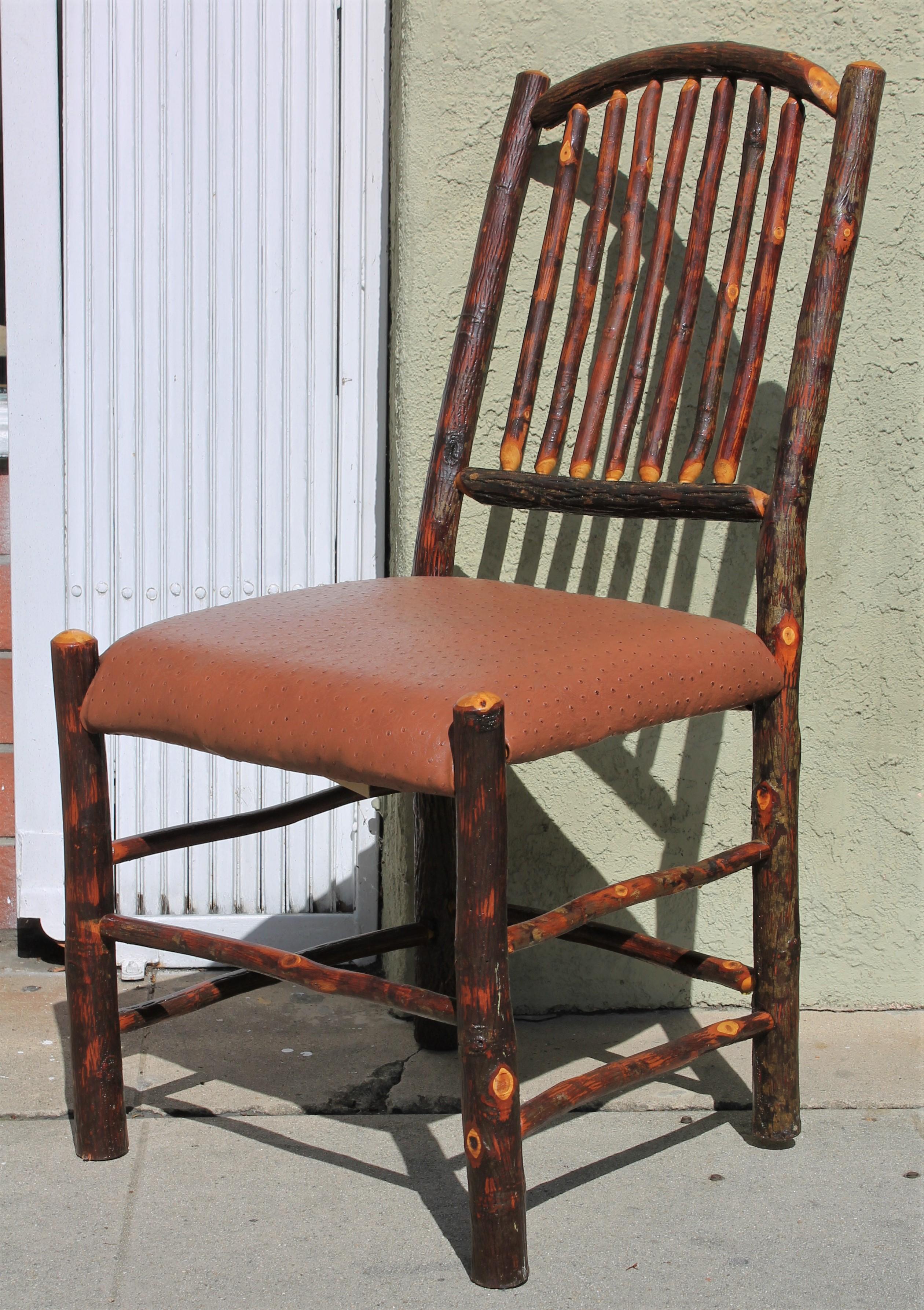 Old Hickory Chairs, Set of Four In Good Condition In Los Angeles, CA