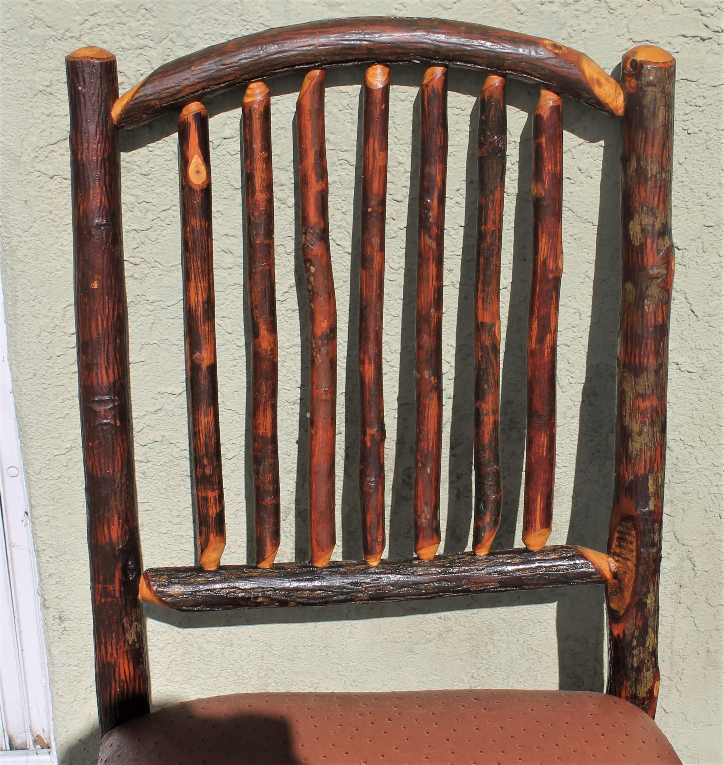 Old Hickory Chairs, Set of Four 3