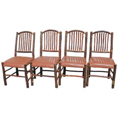 Old Hickory Chairs, Set of Four