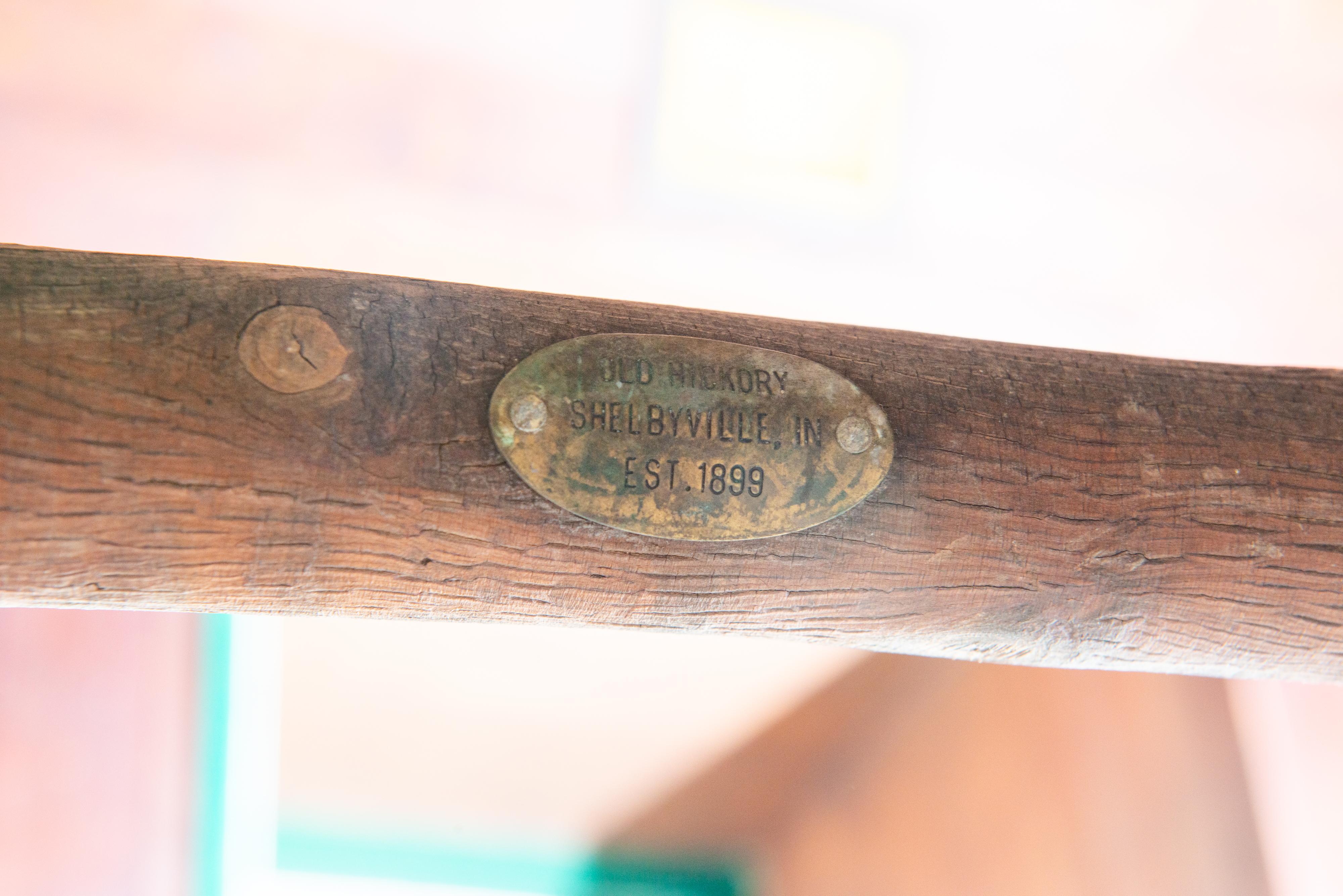 Old Hickory Chaise Lounge, Signed For Sale 9