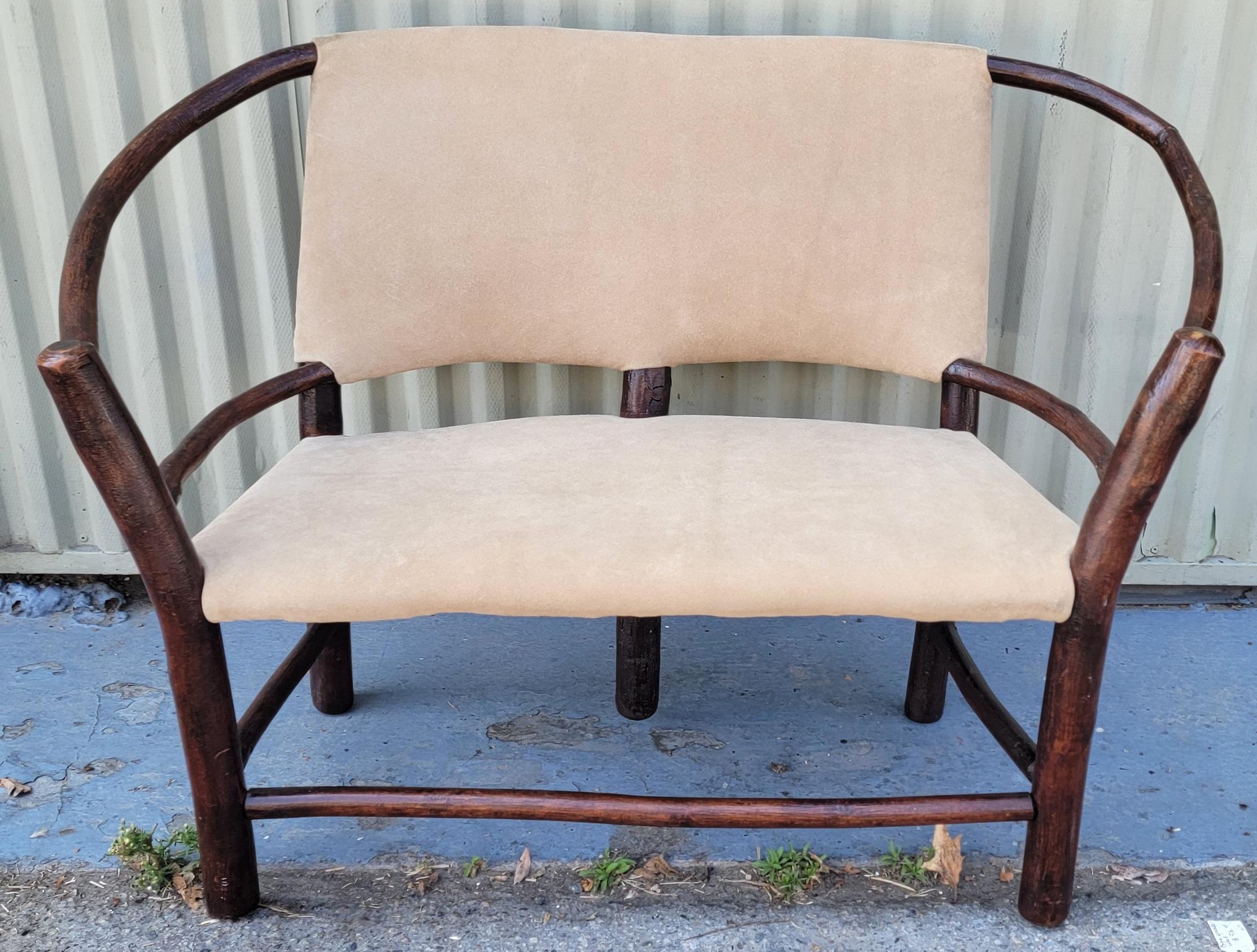 Baltico Divano per bambini Old Hickory con seduta in pelle scamosciata in vendita