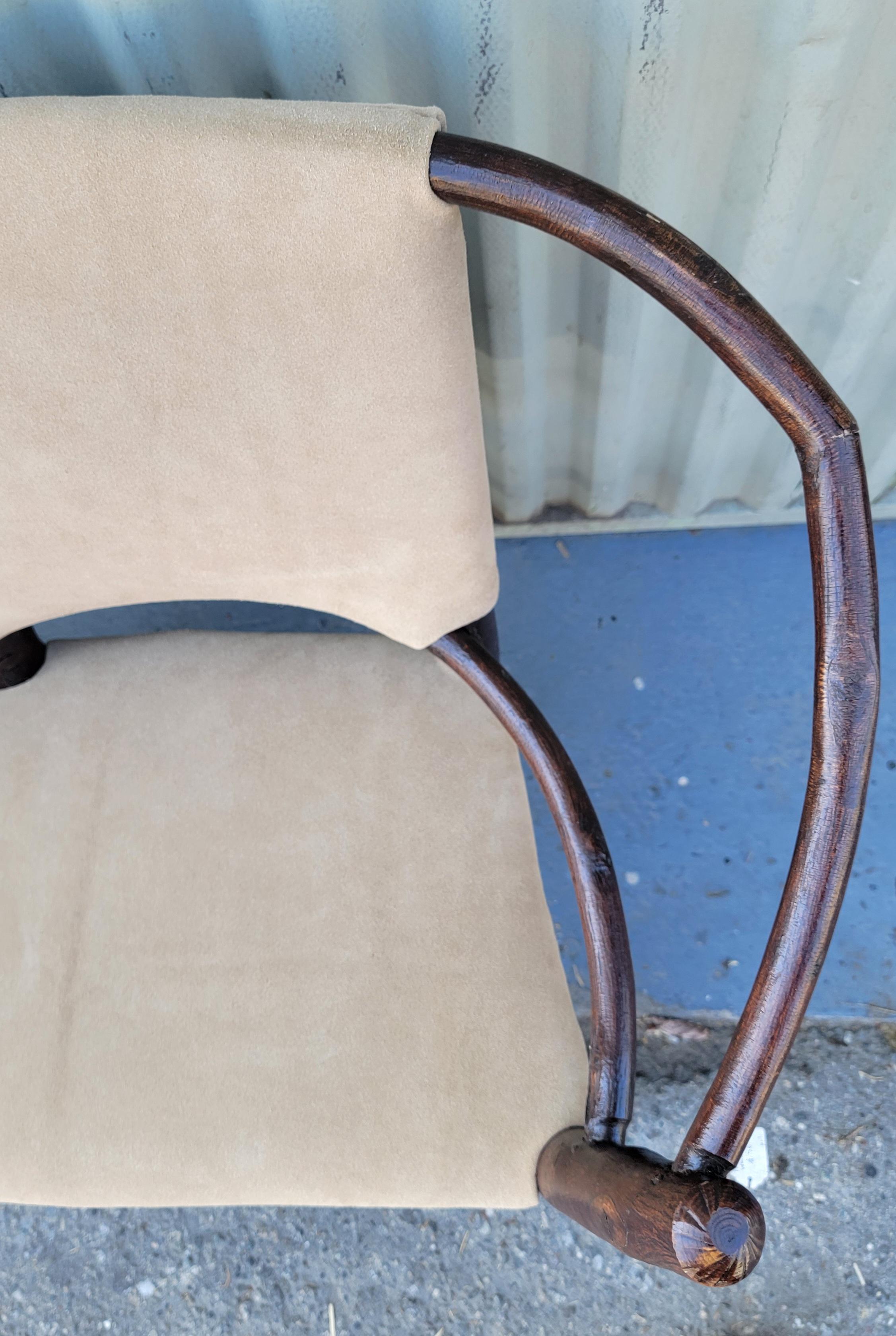 Pelle Divano per bambini Old Hickory con seduta in pelle scamosciata in vendita