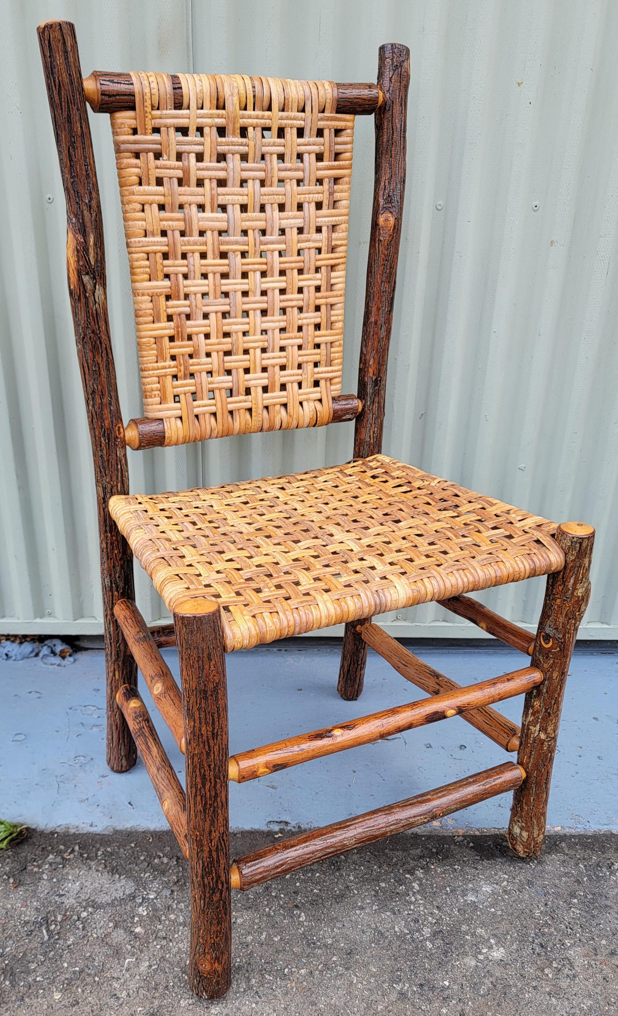 Old Hickory Dinning Chairs From Montana Ranch set of 4 In Good Condition In Los Angeles, CA