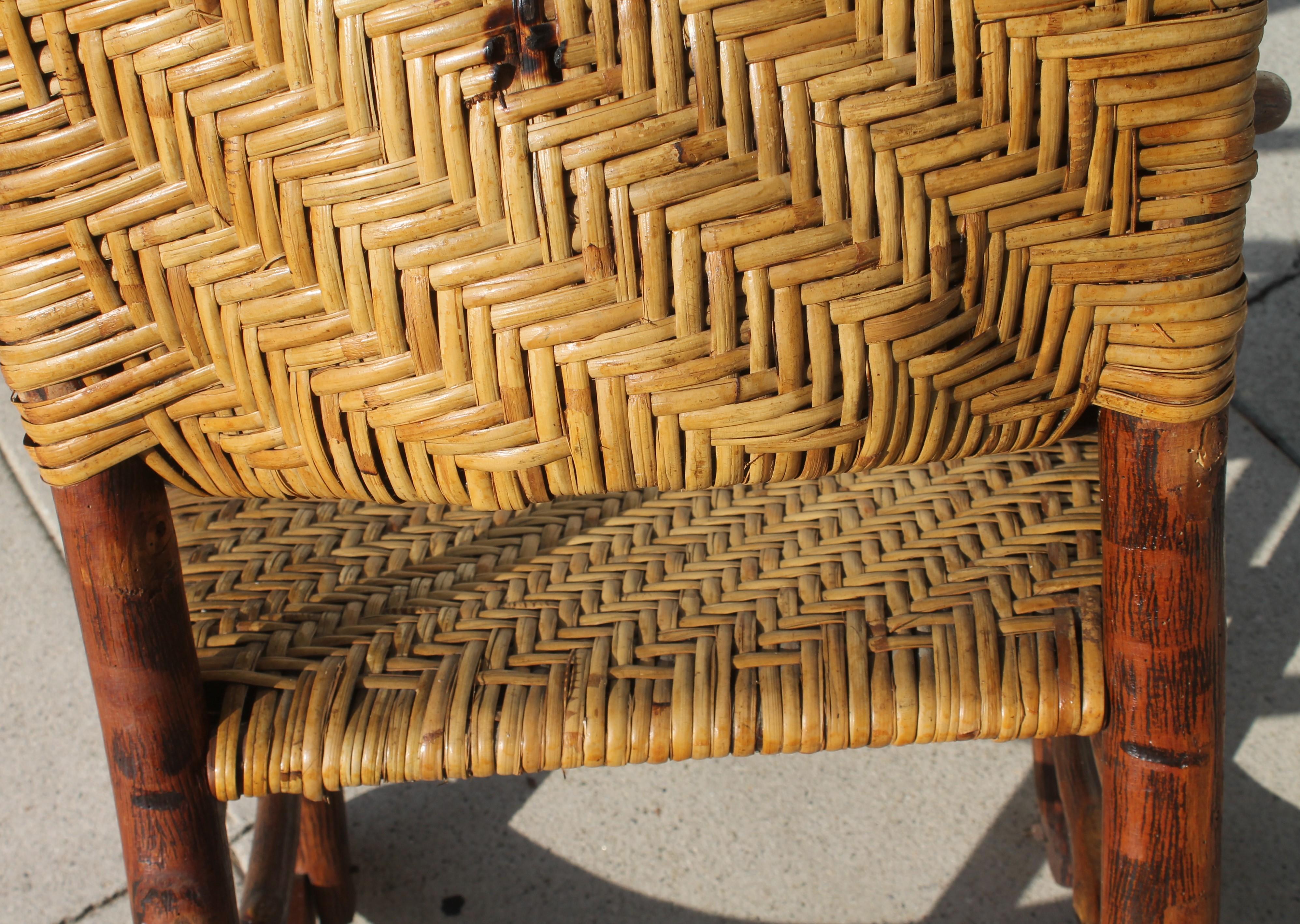 20th Century Old Hickory High Back- Barrel Back Rocking Chair