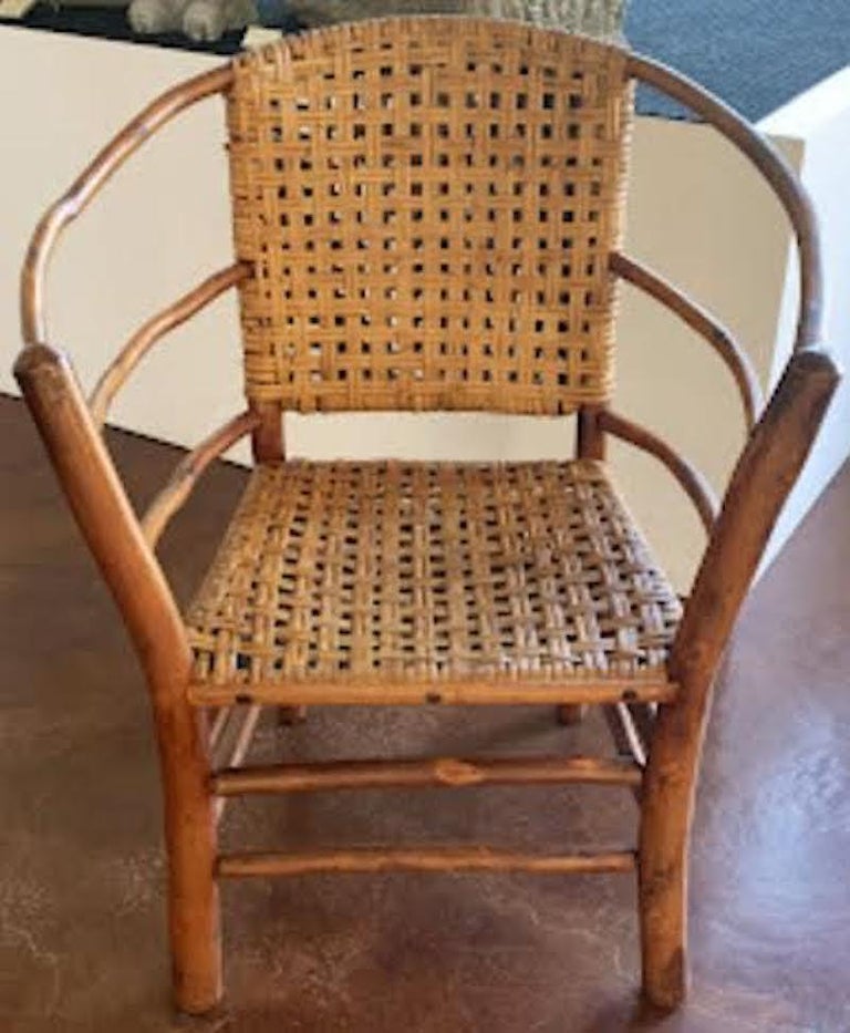 Old Hickory Hoop arm chair by Old Hickory Furniture Company, Martinsville, Indiana.
Circa 1945.