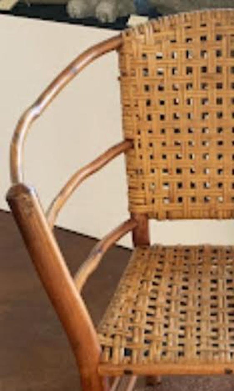 Adirondack Old Hickory Hoop Arm Chair For Sale