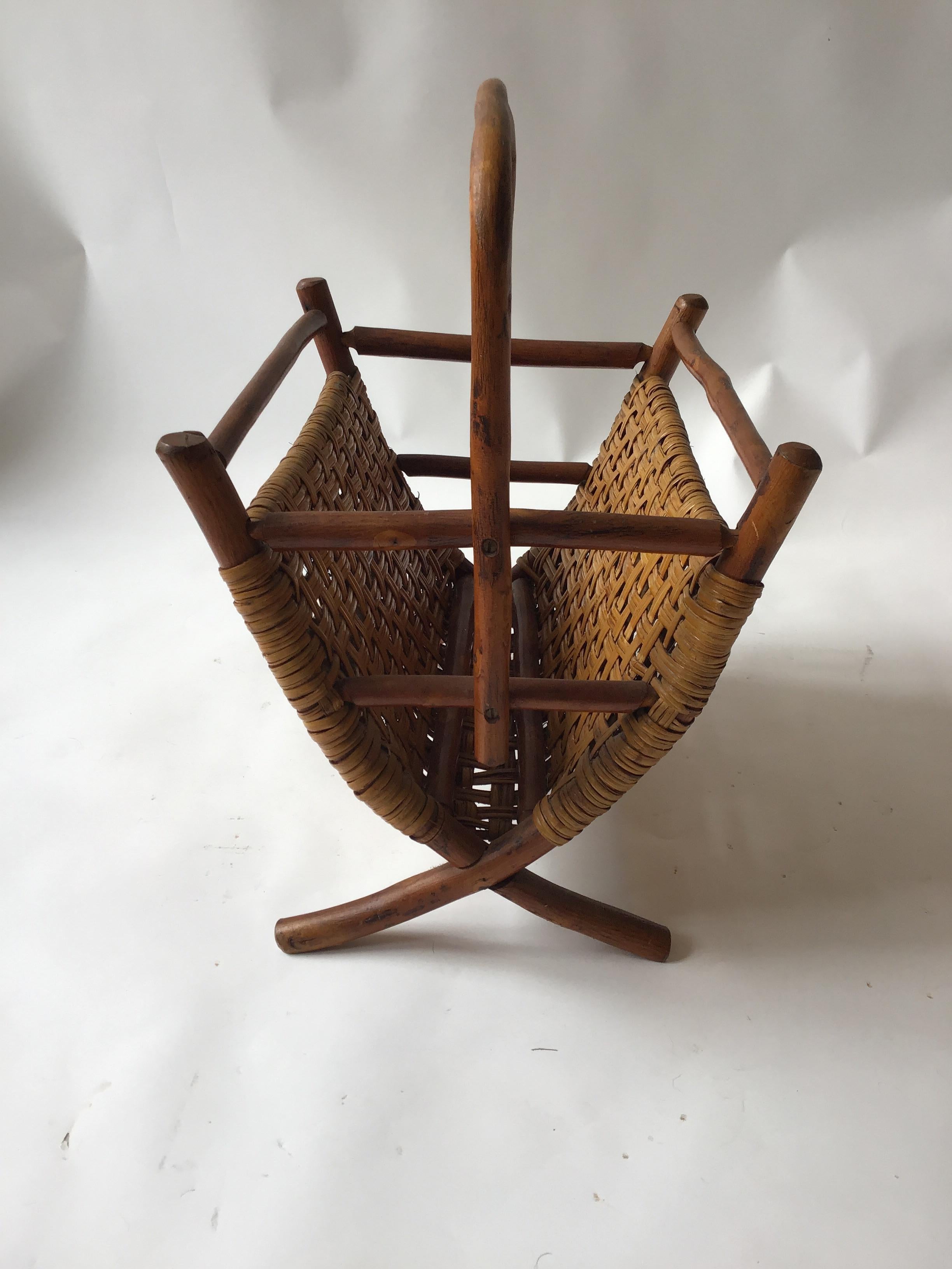 Mid-20th Century Old Hickory Magazine Rack