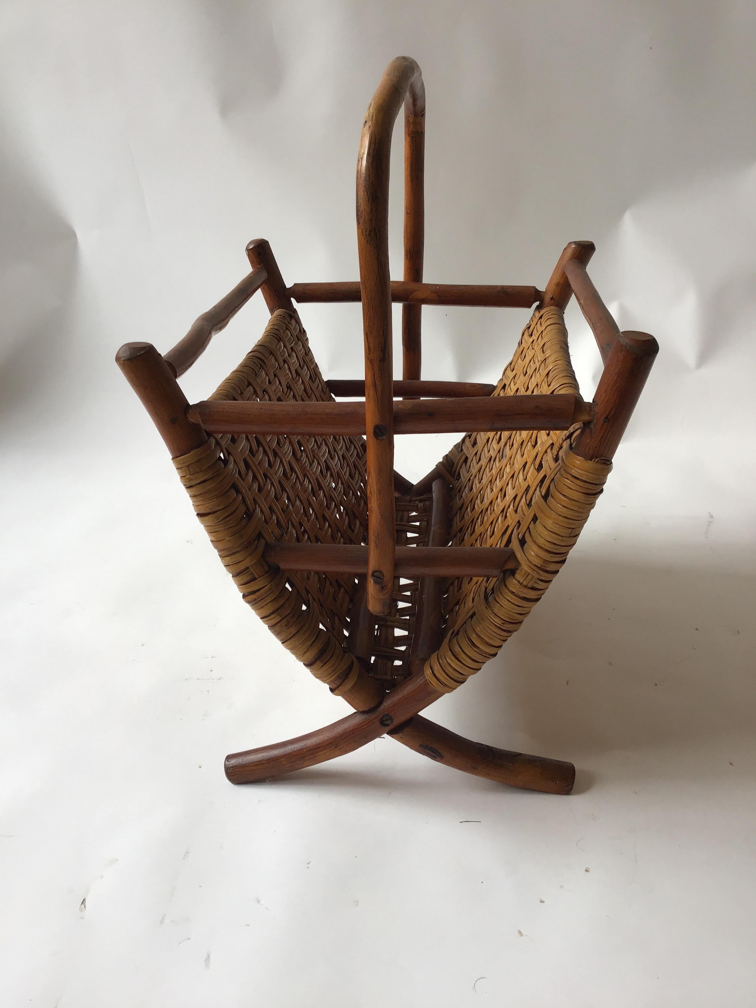 Bentwood Old Hickory Magazine Rack