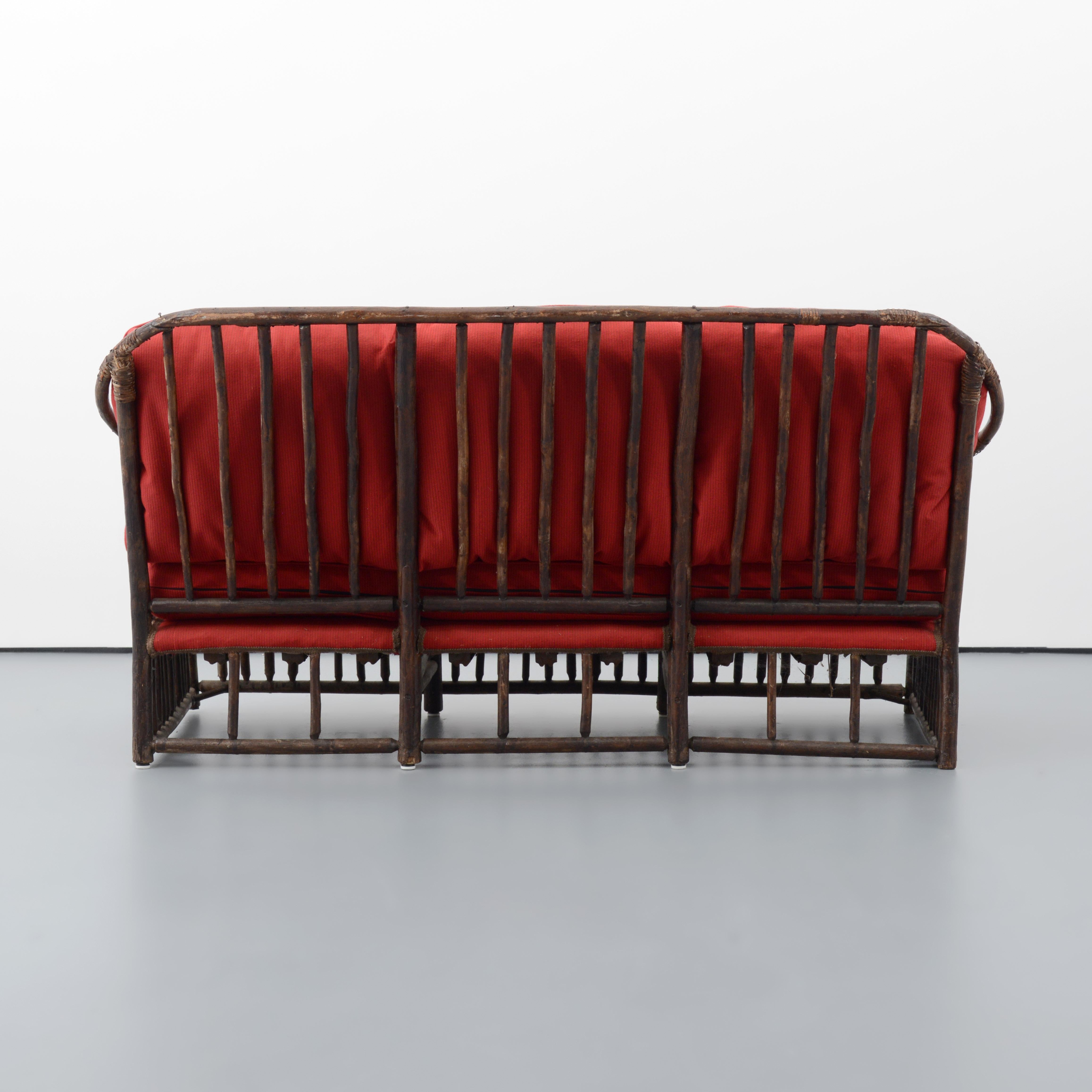 20ième siècle Old Hickory Manufacturing Co. Ensemble canapé / chaise en vente