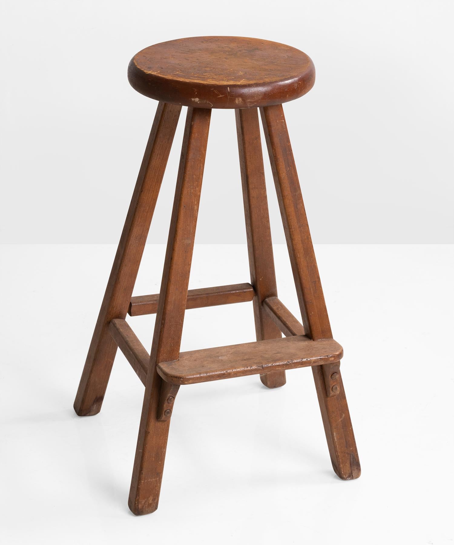 Old Hickory Maple Stools, North America, 20th Century In Good Condition In Culver City, CA