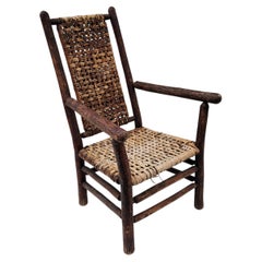 Old Hickory Open Arm High Back Chair
