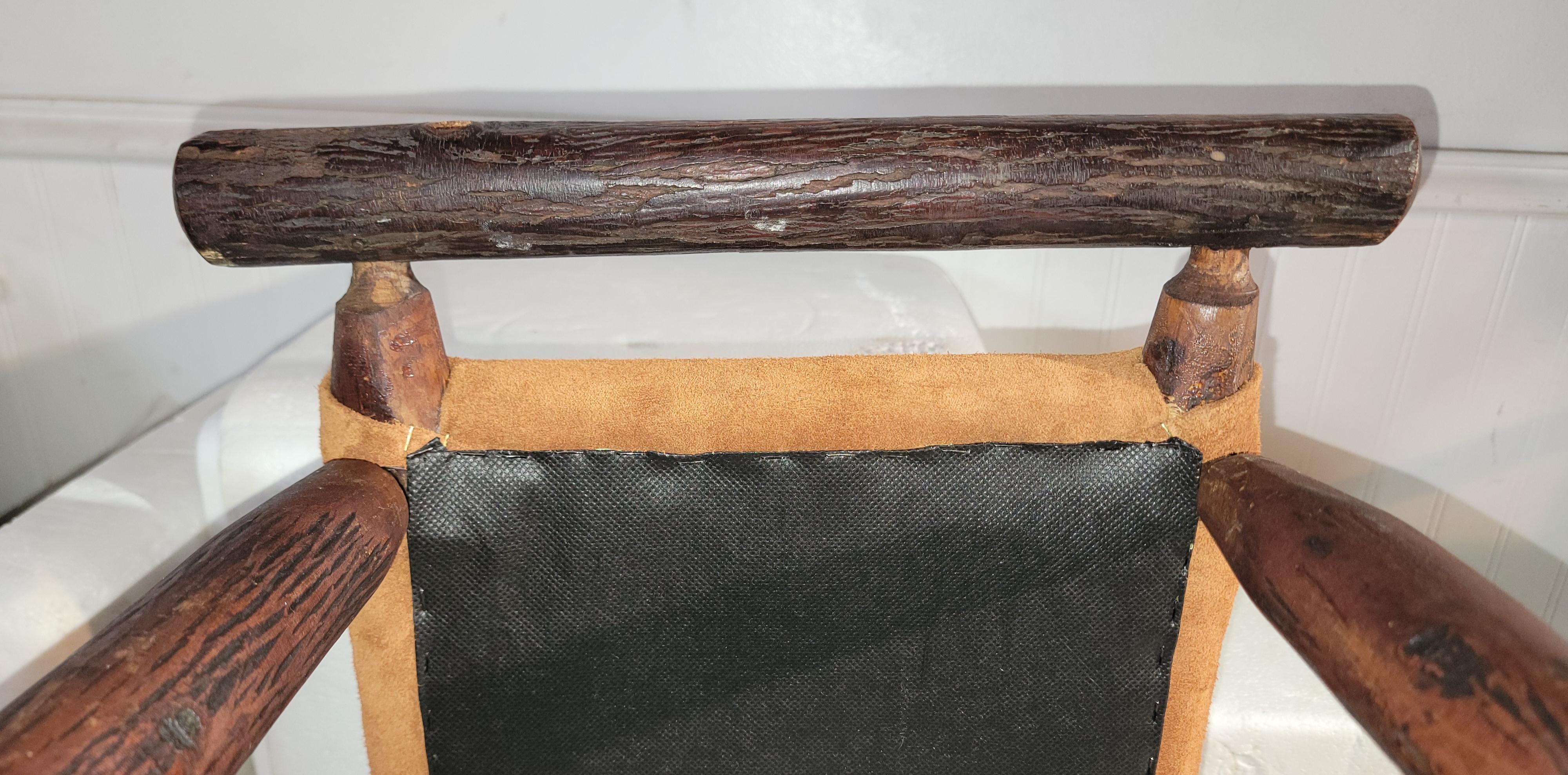 Old Hickory Ottoman /Foot Stool In Good Condition For Sale In Los Angeles, CA