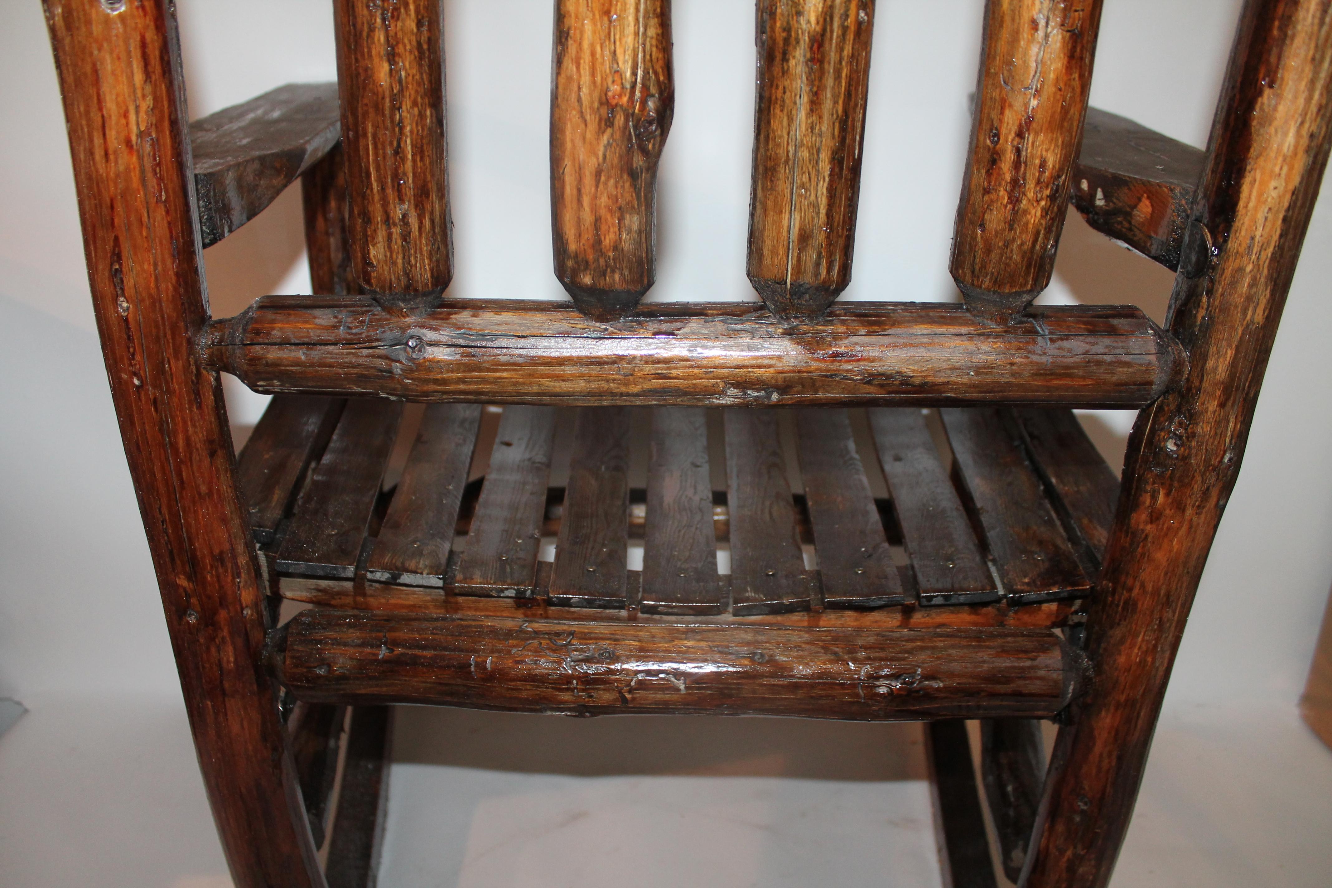 American Old Hickory Porch Rocking Chair