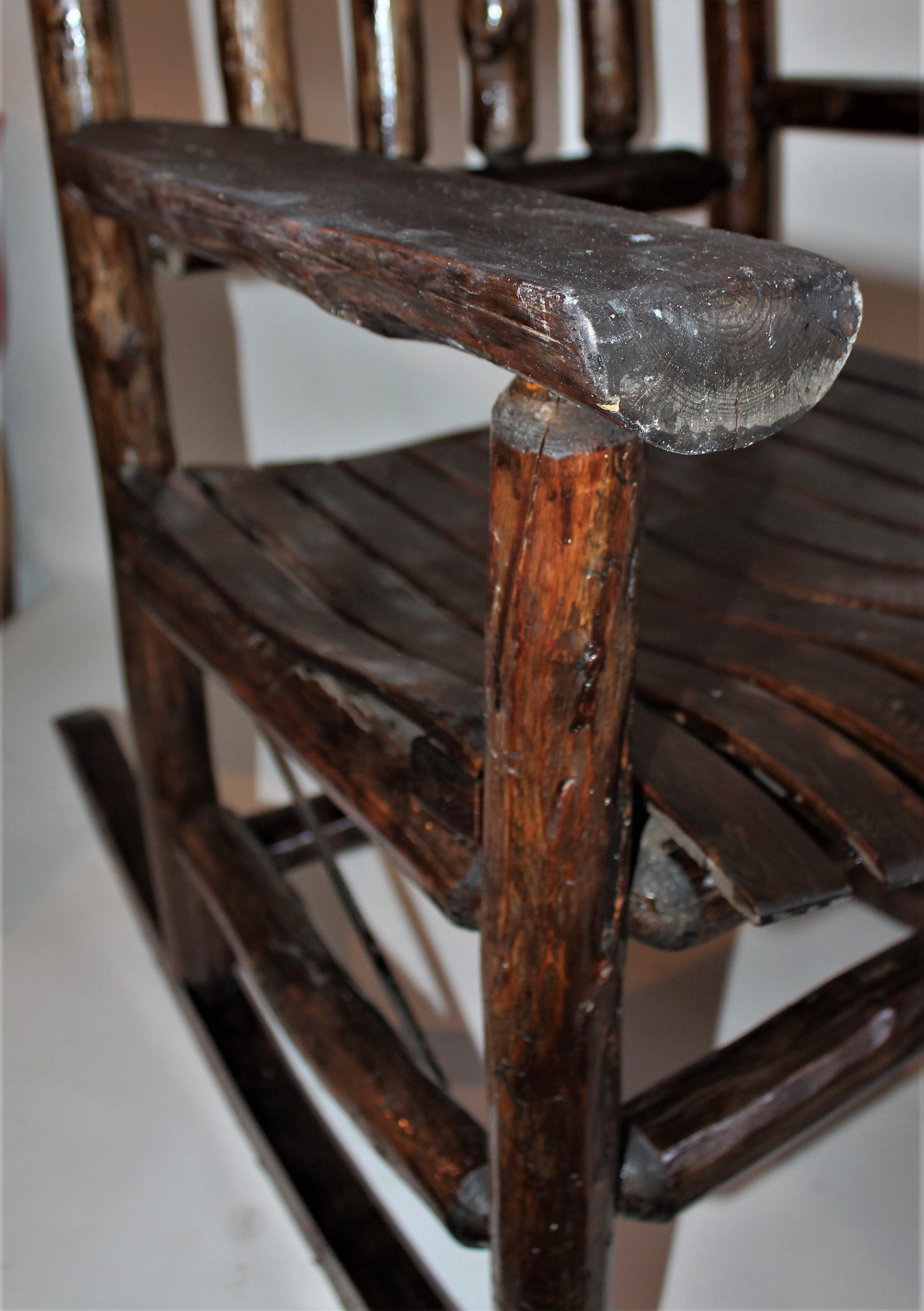 20th Century Old Hickory Porch Rocking Chair