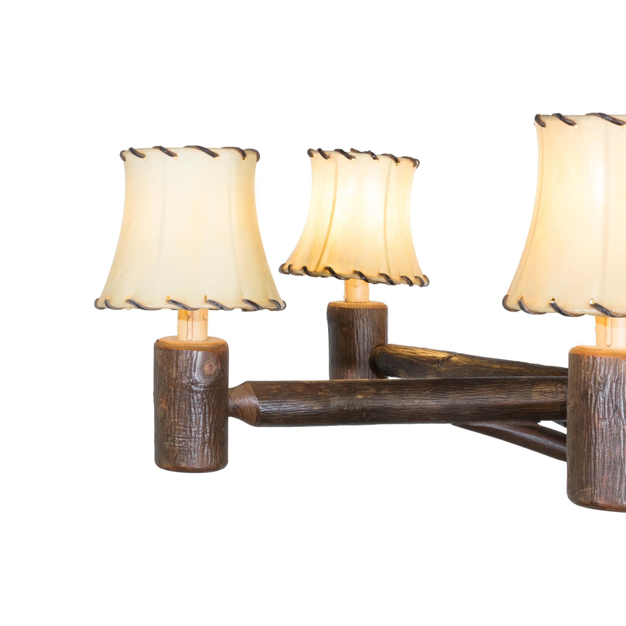 American Old Hickory Rocky Mountain Chandelier For Sale