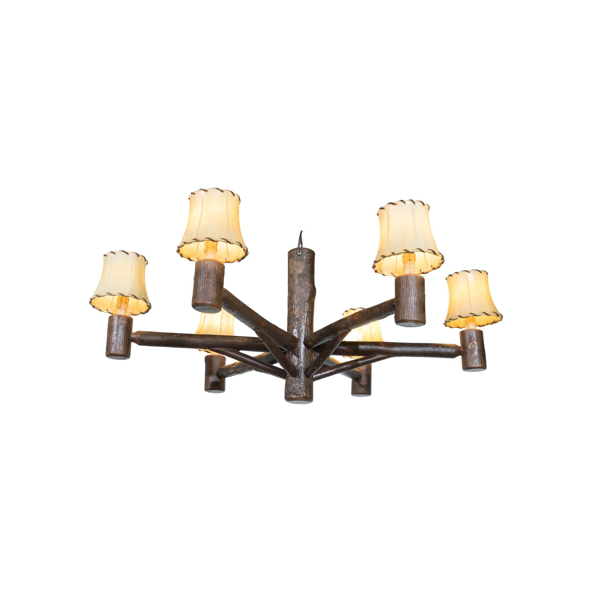 Old Hickory Rocky Mountain Chandelier In Good Condition For Sale In Coeur d'Alene, ID
