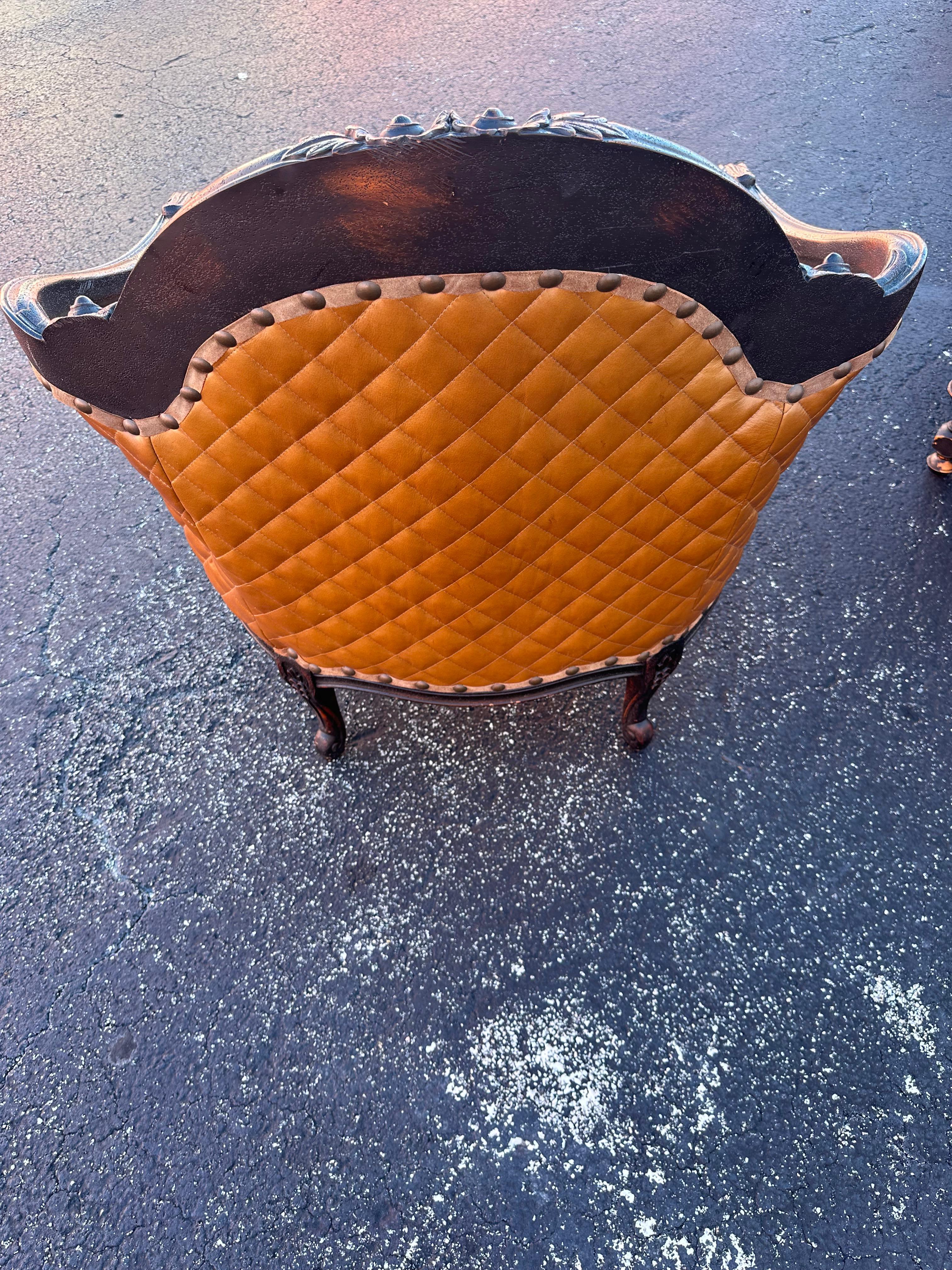 Old Hickory Rustic Western Bergere Cowhide Chairs Divano in pelle di alligatore in vendita 13