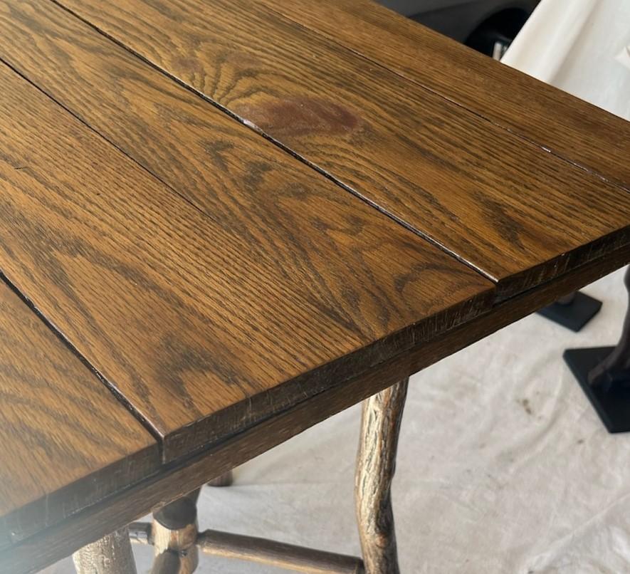 Old Hickory Side Table with Old Hickory Co. Tag For Sale 4