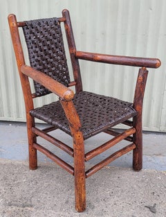 Old Hickory Signed Chair With Cane Seating