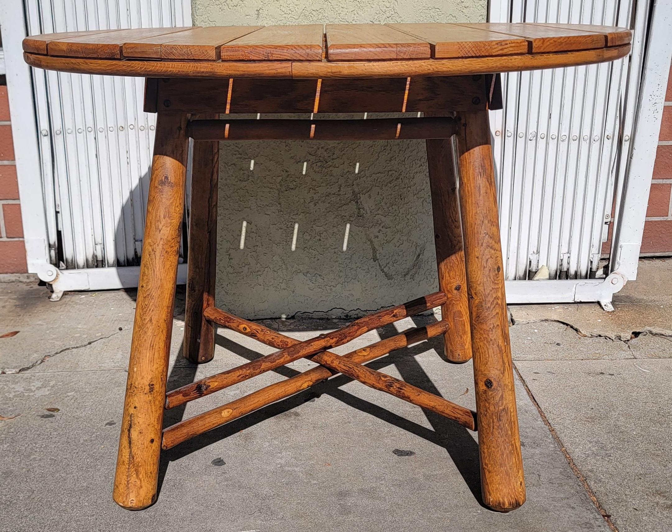 Adirondack Old Hickory Slated Dining/Breakfast Nook Table