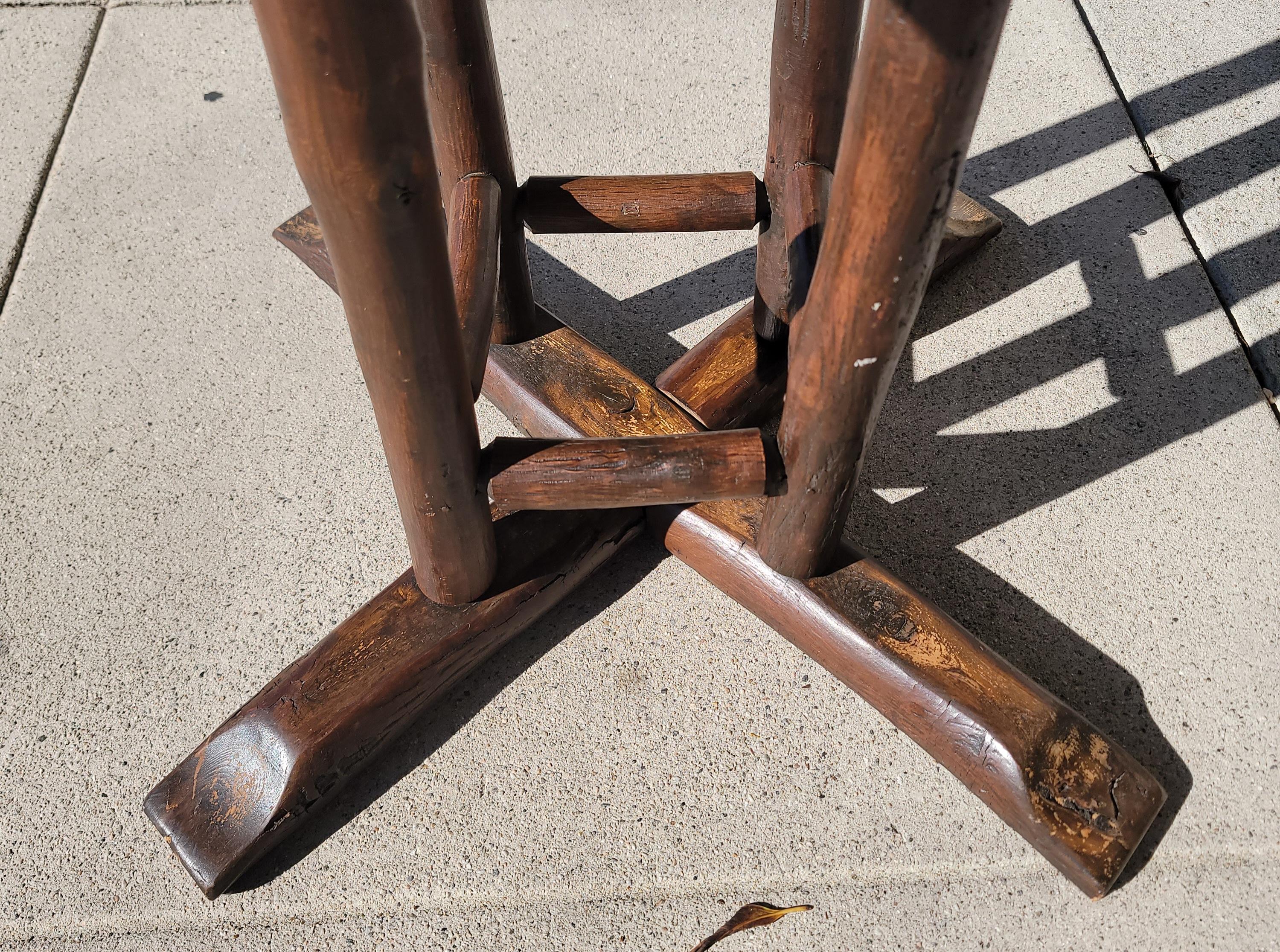 Old Hickory Table and Chairs, Five Piece Collection 2