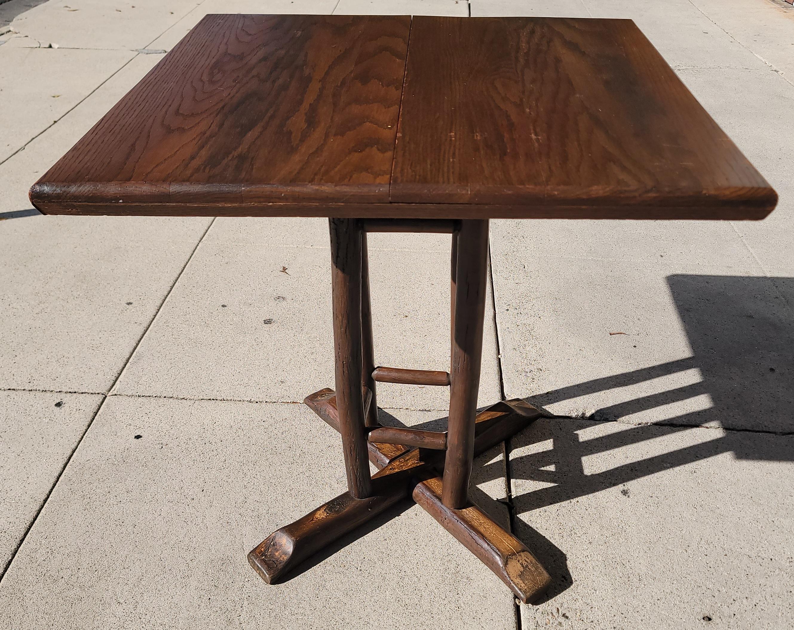 Old Hickory Table and Chairs, Five Piece Collection 4