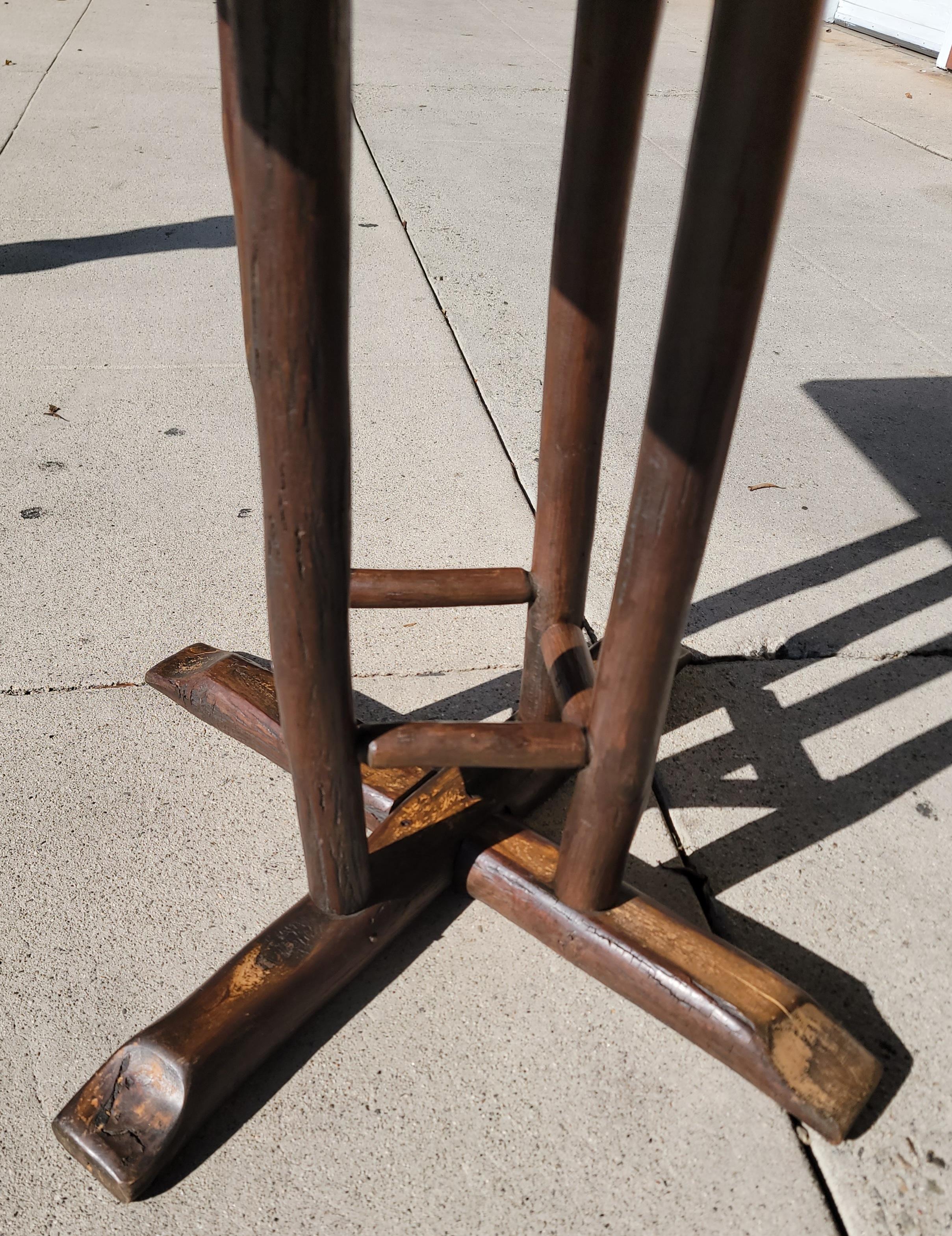 Old Hickory Table and Chairs, Five Piece Collection 6