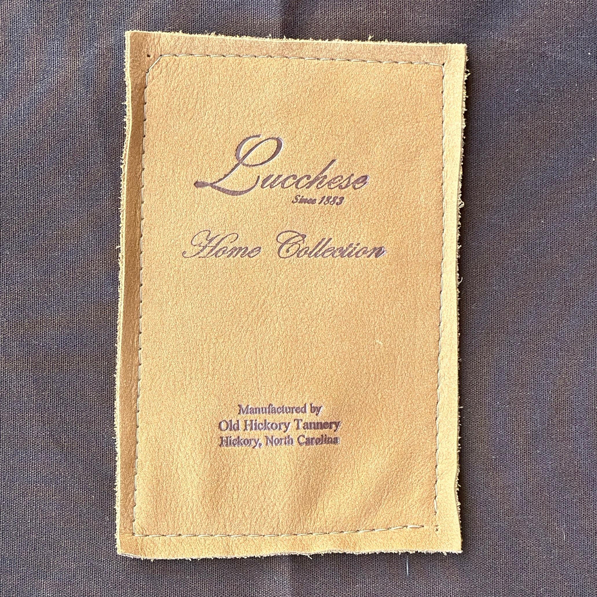 Old Hickory Tannery Cocktail-Ottoman aus Leder aus der Lucchese Home Collection im Angebot 8