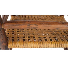 Old Hickory Woven Arm Chair