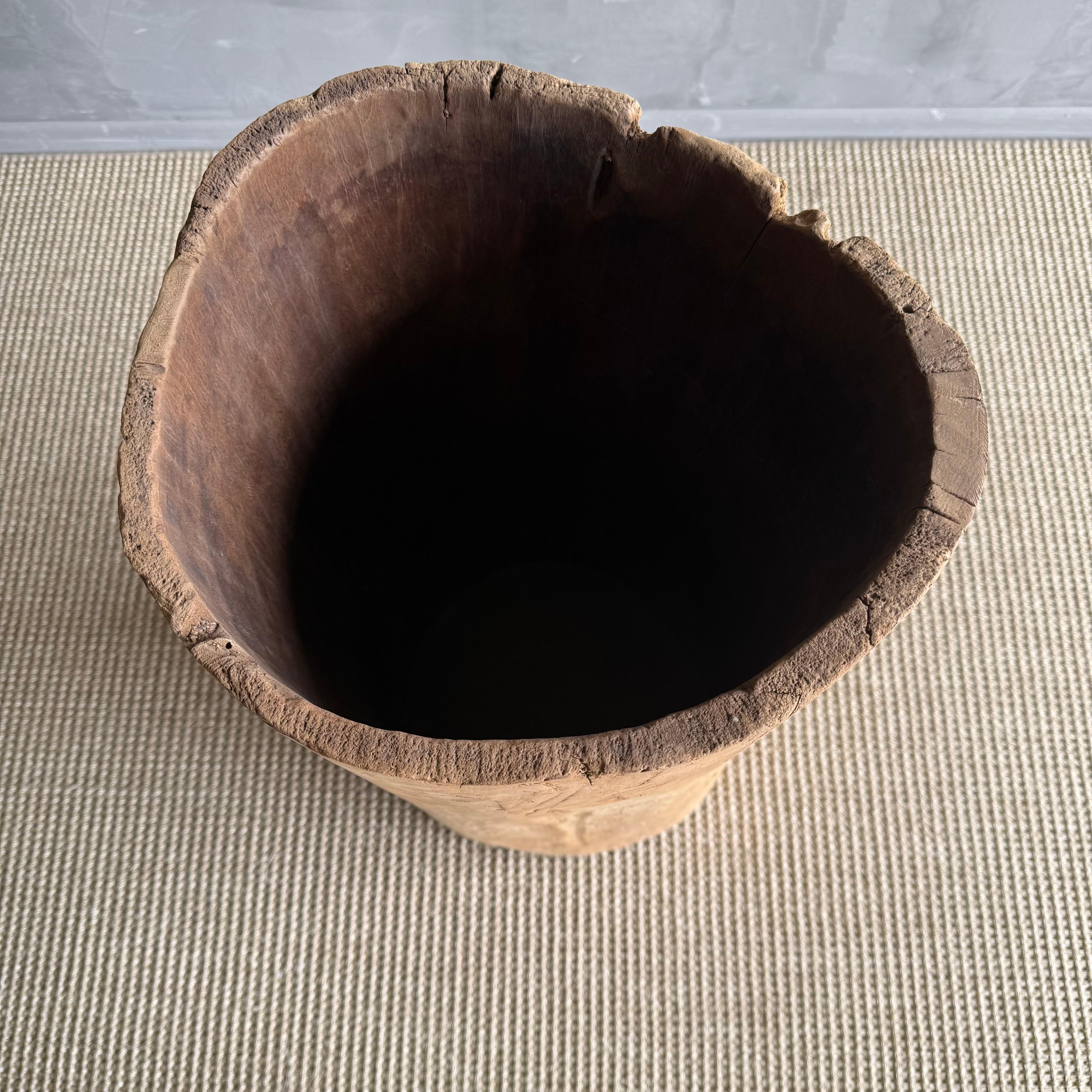 Vaso di un vecchio ceppo di albero scavato In condizioni buone in vendita a Old Town Orange, CA